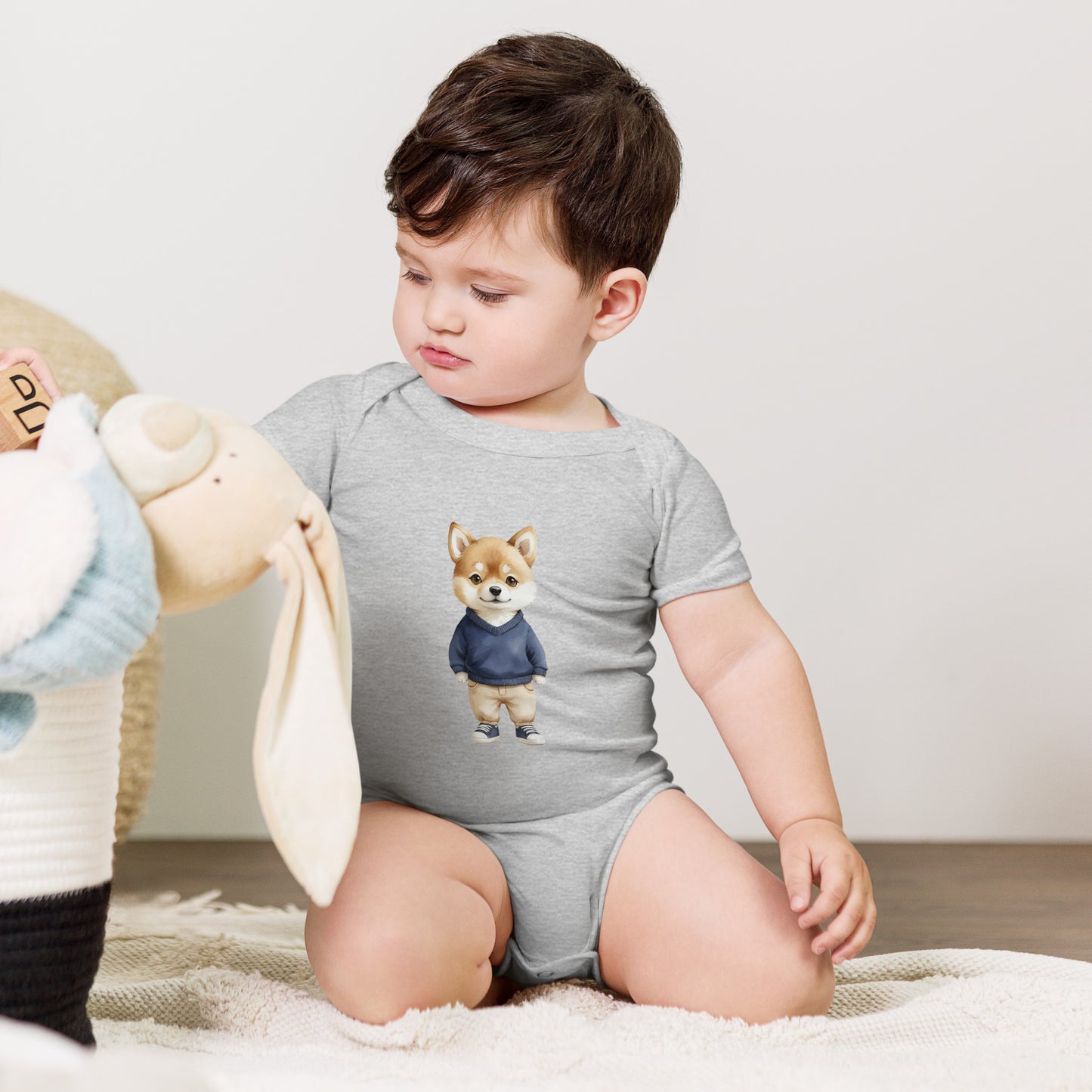 Shiba Inu Summer Treat Baby One Piece