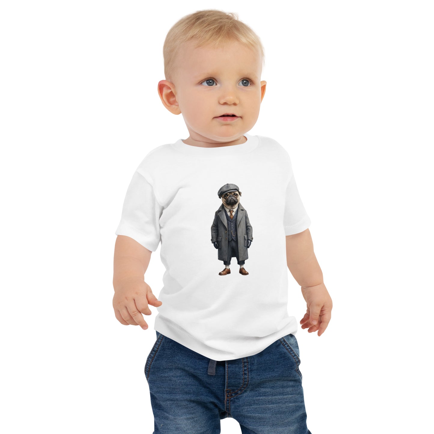 Pug Vintage Shelby Baby T-Shirt