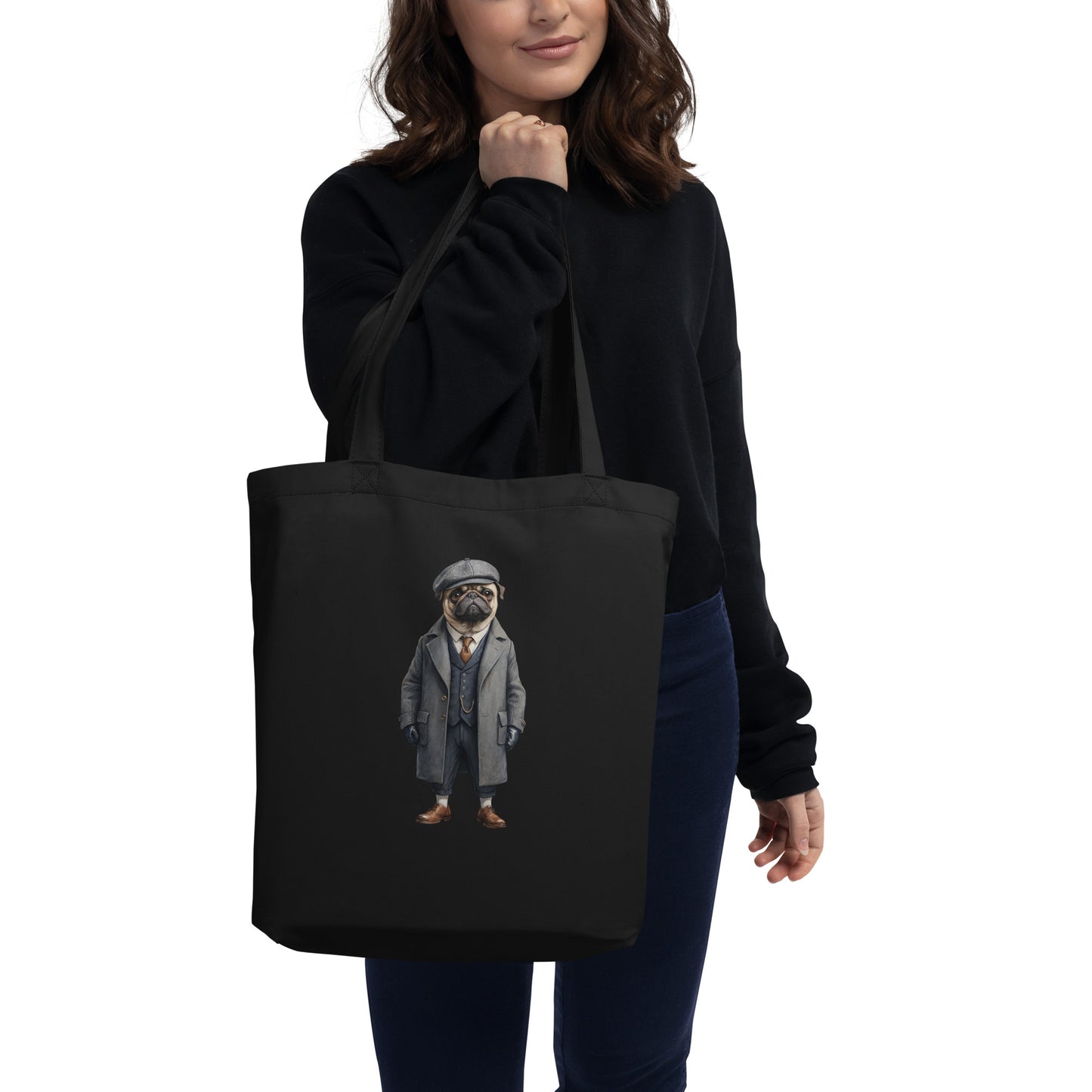 Pug Vintage Shelby Eco Tote Bag
