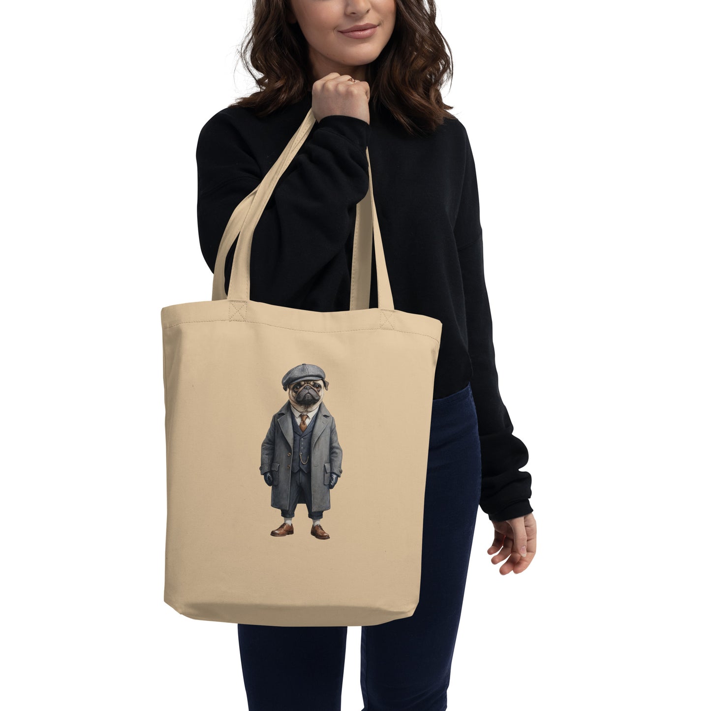 Pug Vintage Shelby Eco Tote Bag