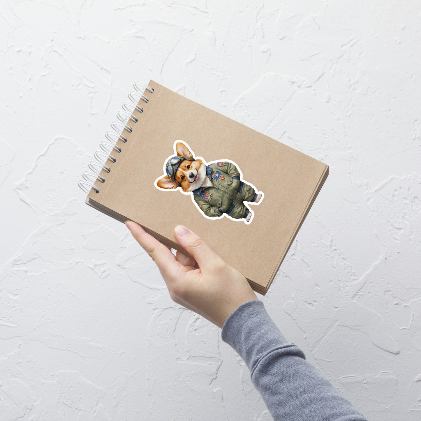Corgi Vintage Pilot Bubble-free stickers
