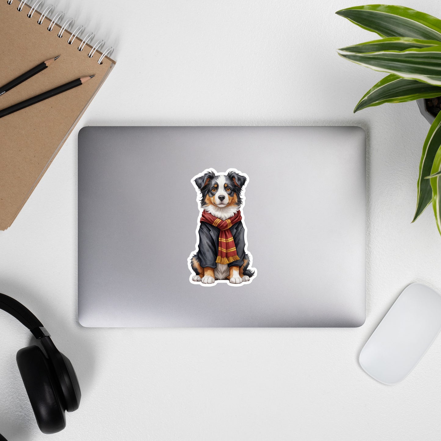Australian Shepherd Wizard Bubble-free stickers