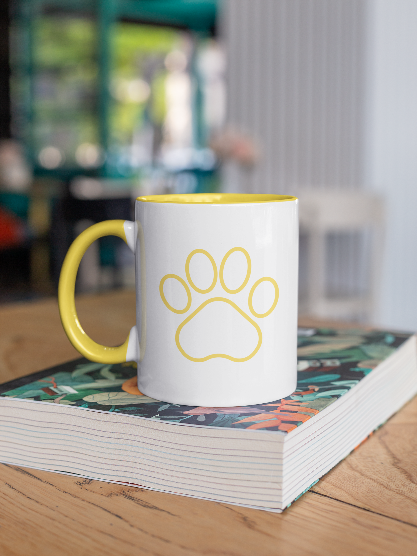 Yellow MiloMochi Mug with Color
