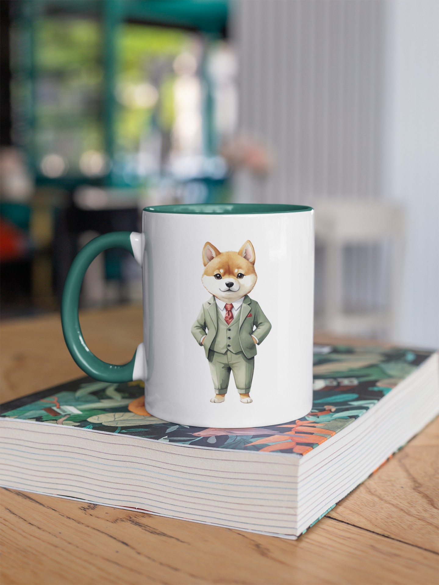 Shiba Inu Spy x Mug with Color