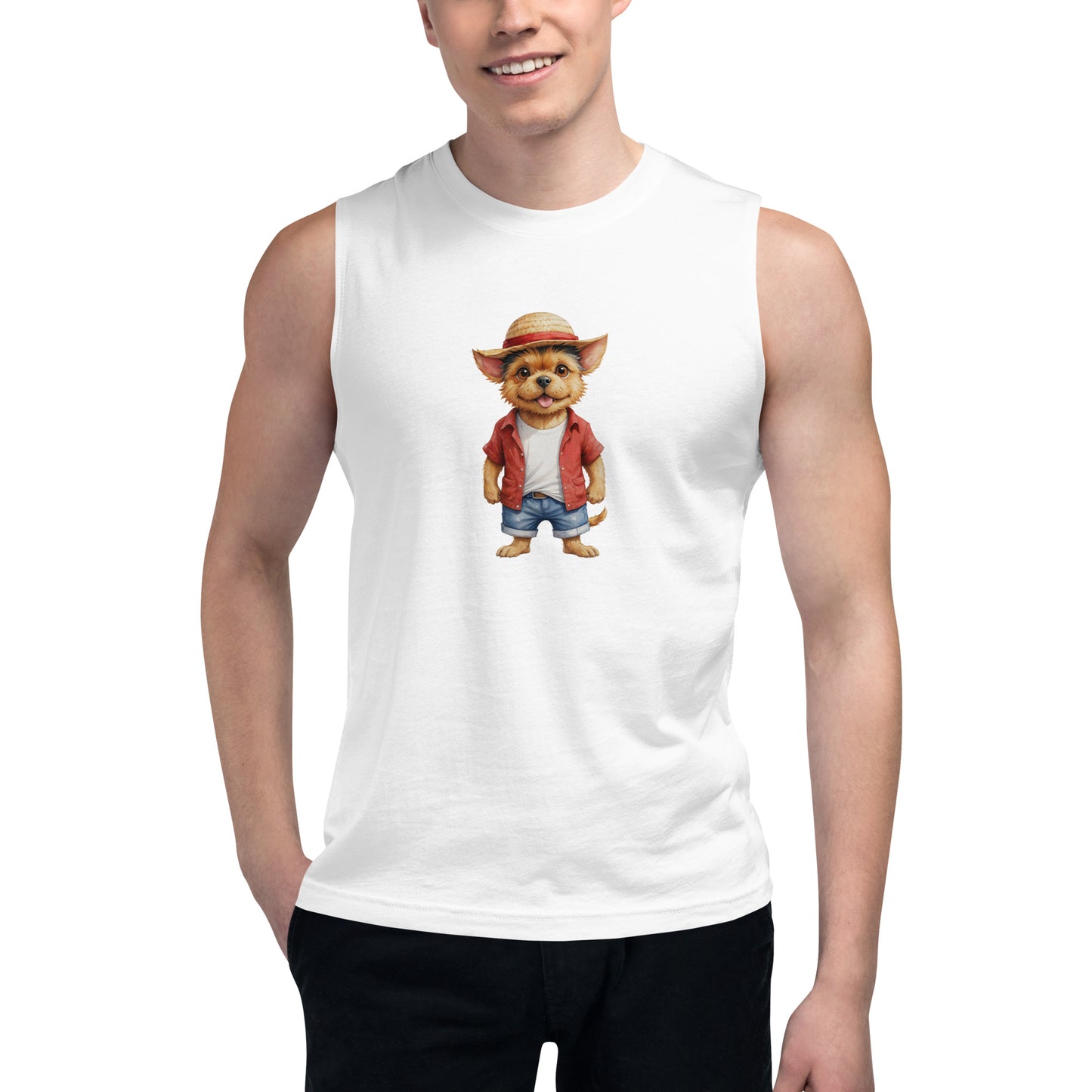 Norwich Terrier One Treat Muscle Shirt