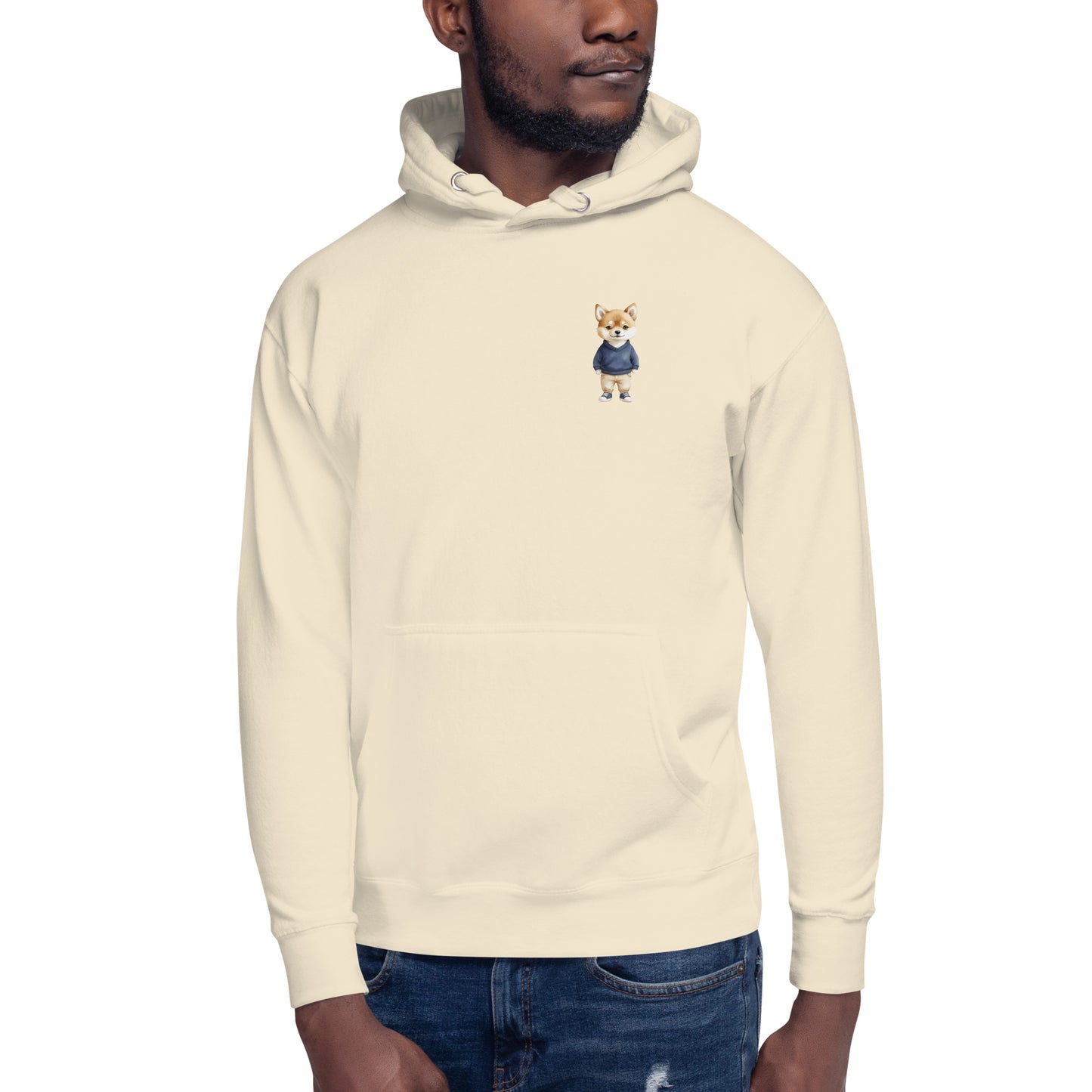 Shiba Inu Casual Small Print Unisex Hoodie