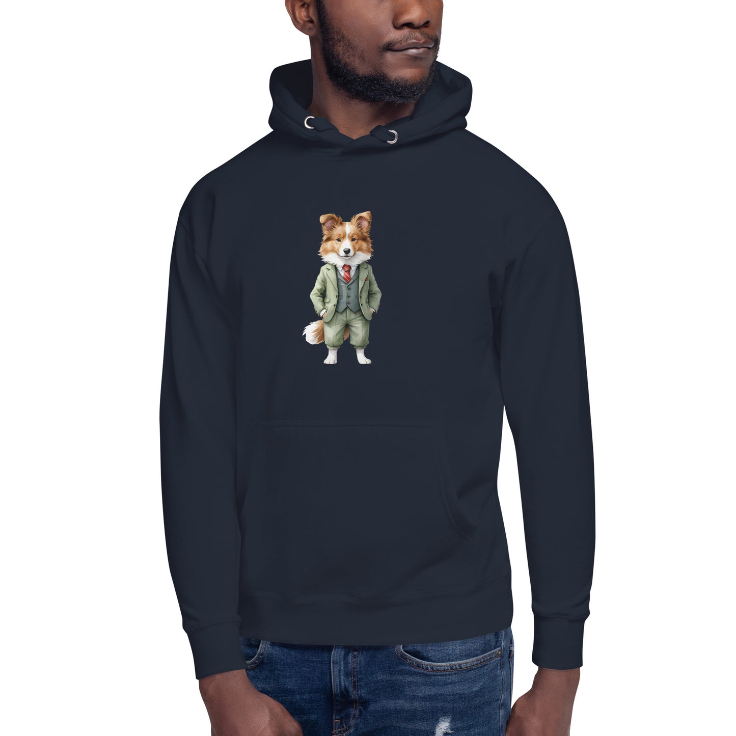 Shetland Sheepdog Spy x Large Print Unisex Hoodie
