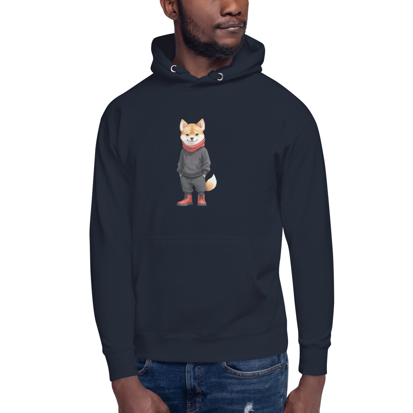 Shiba Inu Jujutsu Large Print Unisex Hoodie