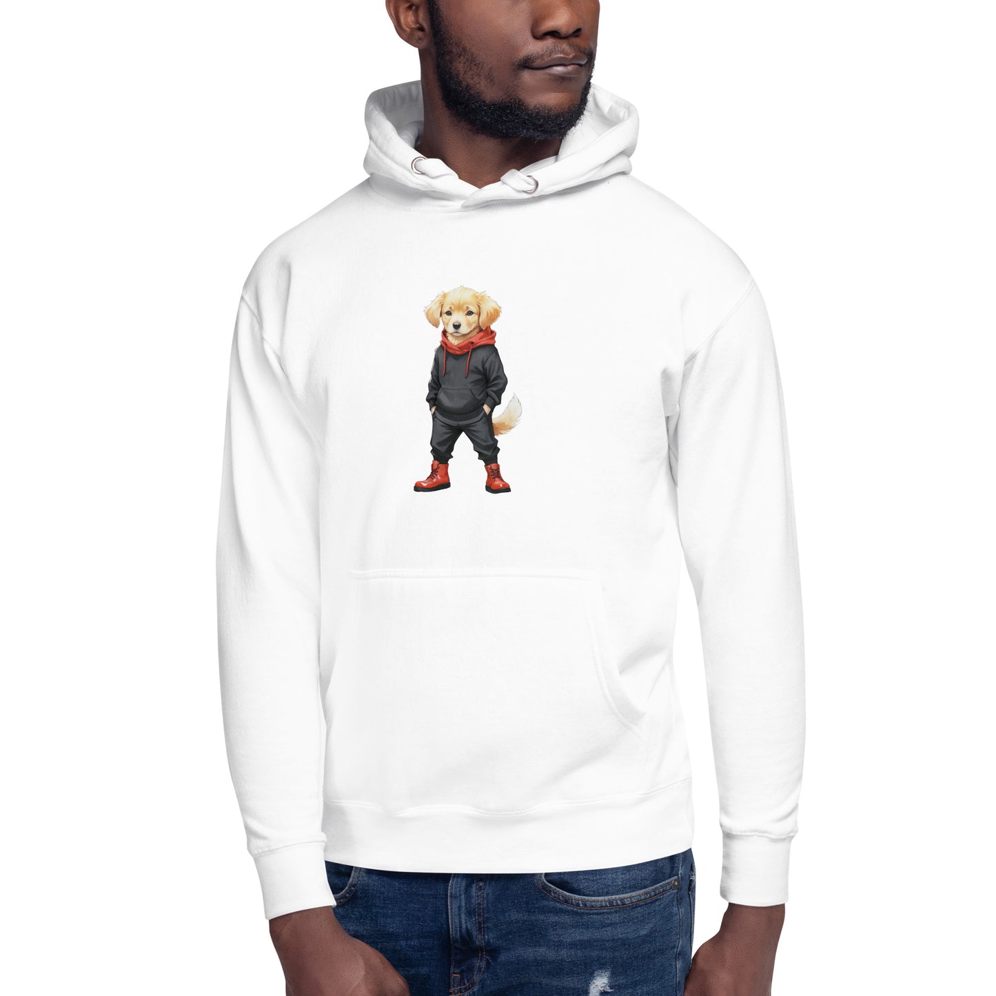 Golden Retriever Jujutsu Large Print Unisex Hoodie