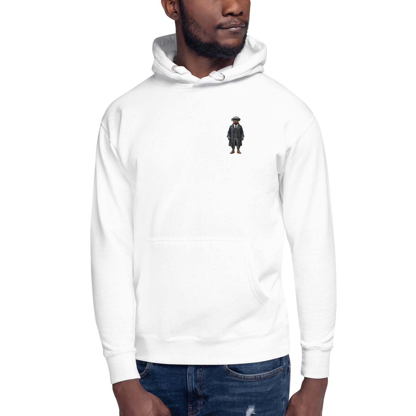 Rottweiler Vintage Shelby Small Print Unisex Hoodie