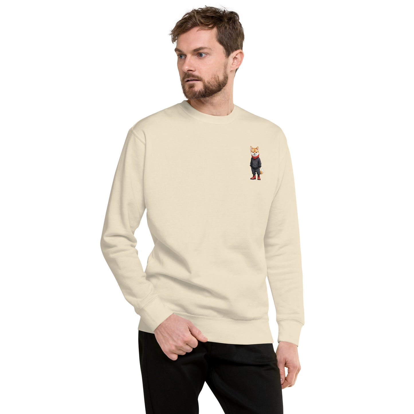 Shiba Inu Jujutsu Small Print Sweatshirt