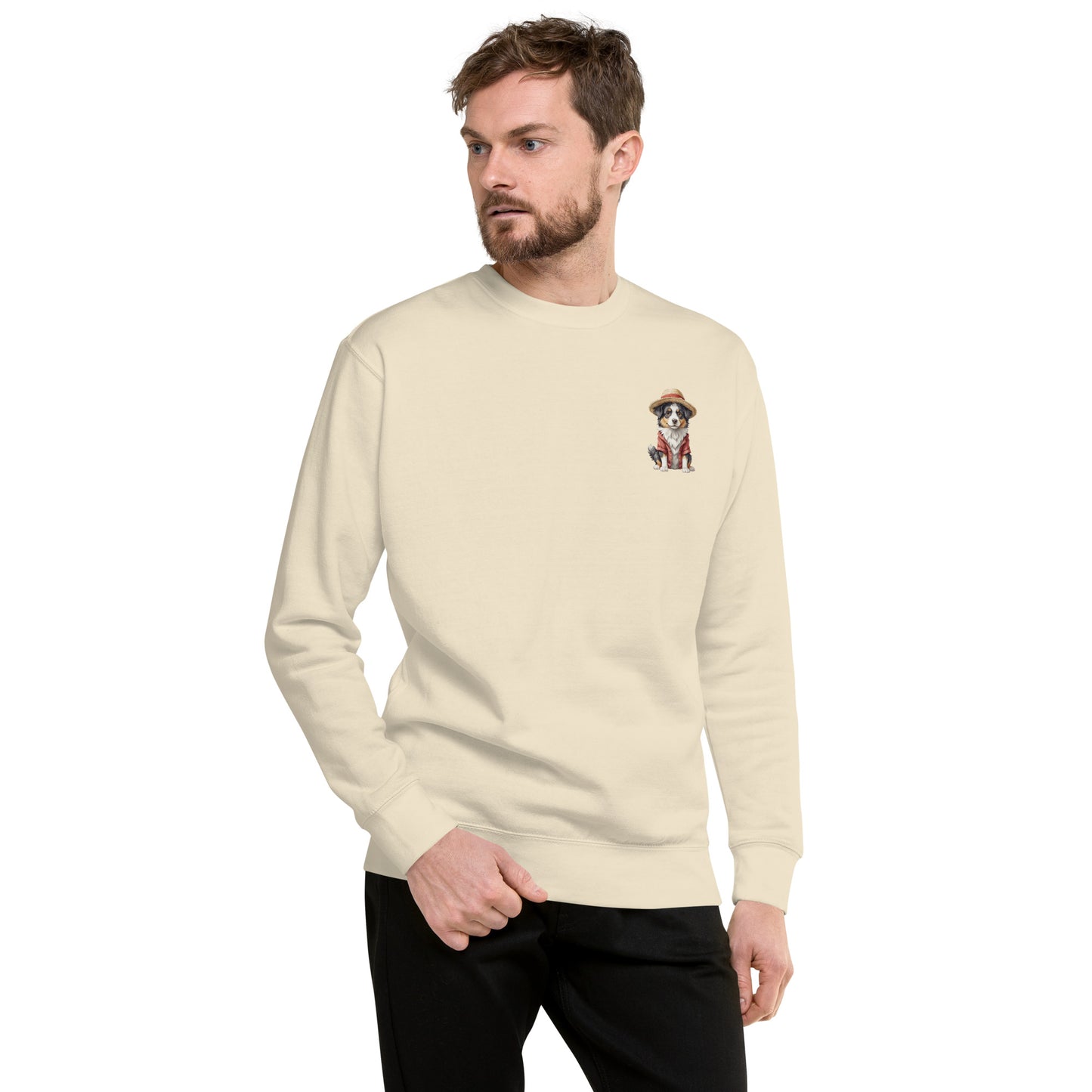 Australian Shepherd One Treat Small Print Sweatshirt