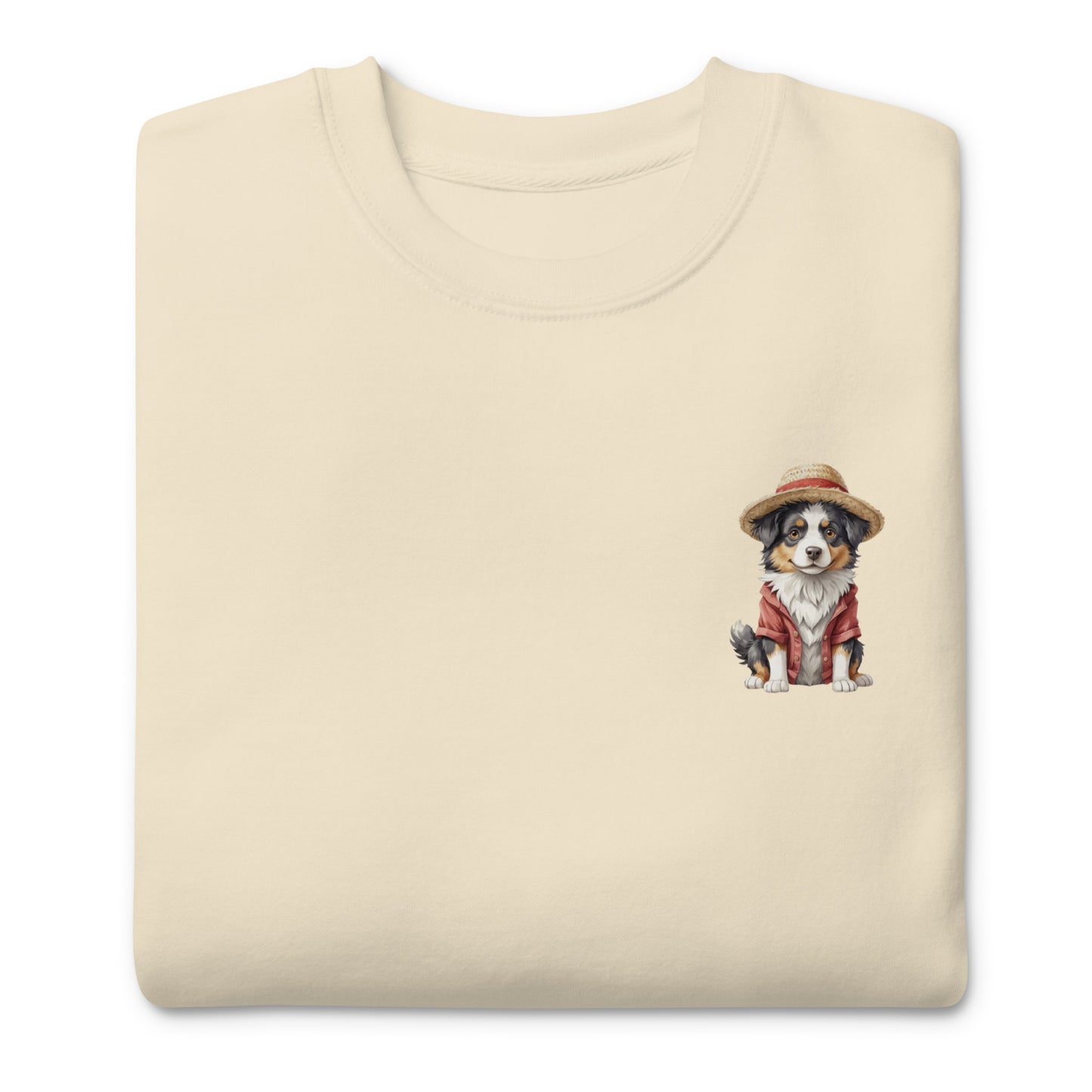 Australian Shepherd One Treat Small Print Sweatshirt