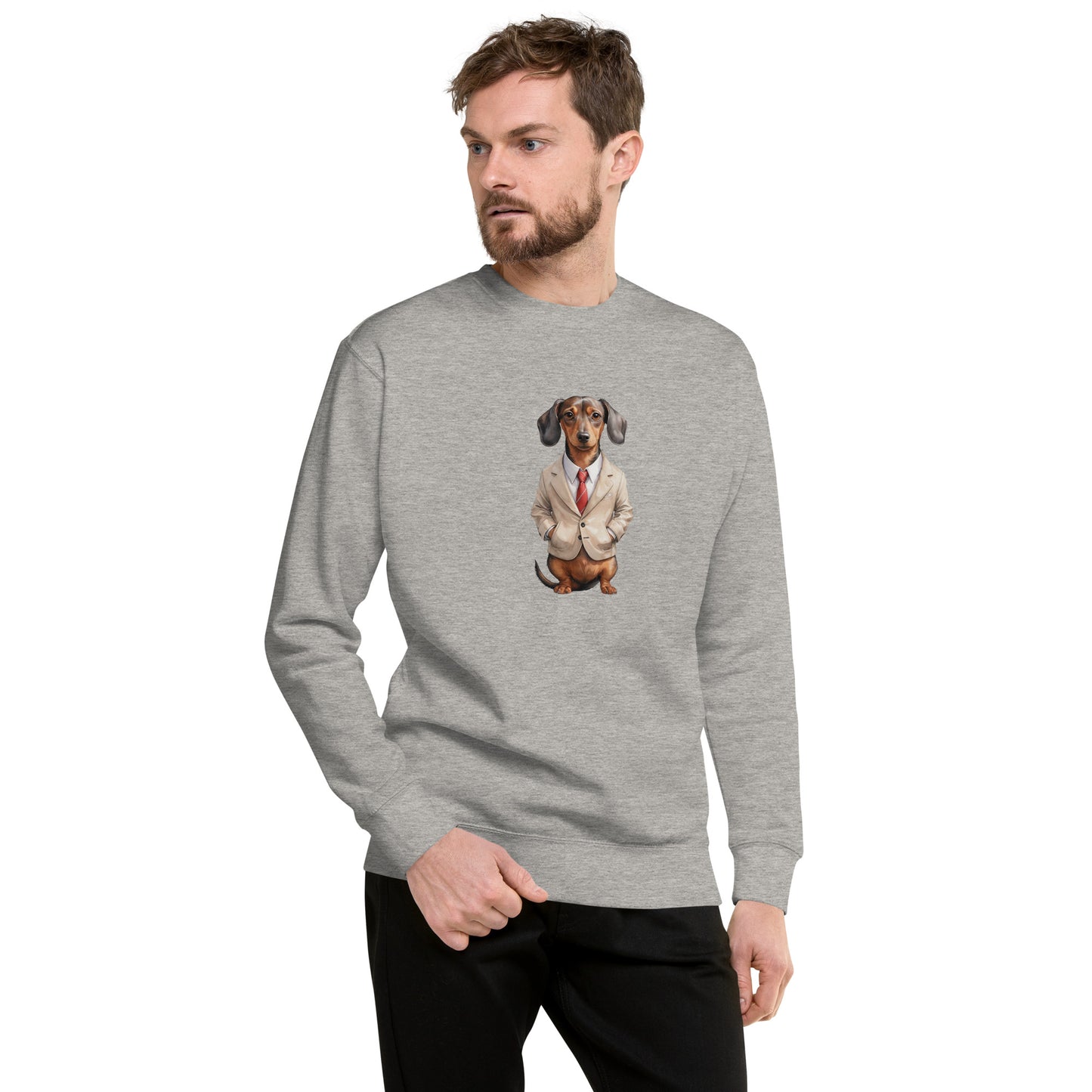 Dachshund Food Note Large Print Sweatshirt