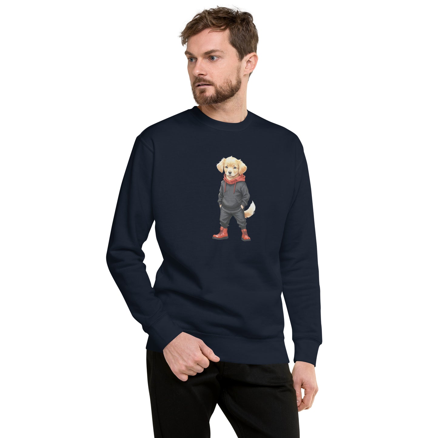 Golden Retriever Jujutsu Large Print Sweatshirt