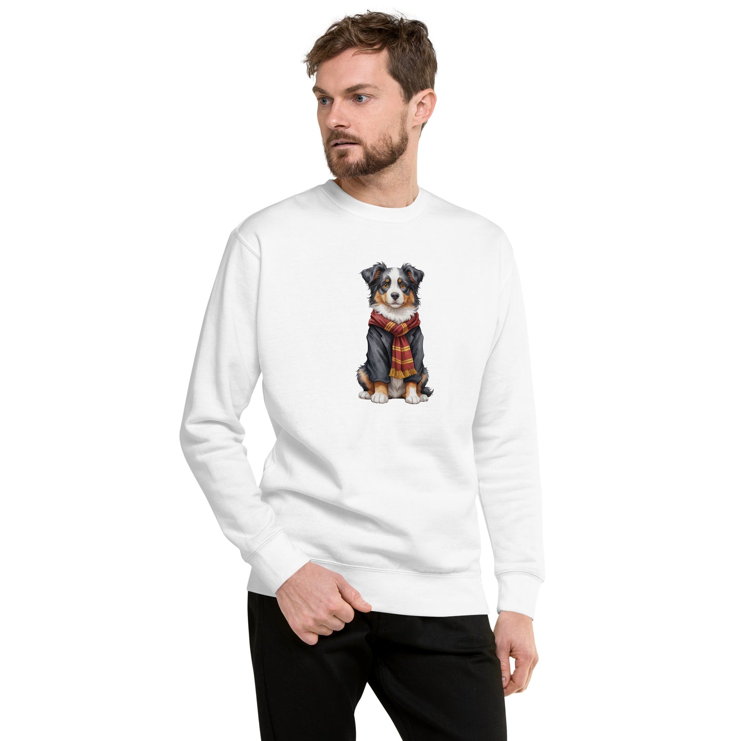 Australian Shepherd Wizard Large Print Sweatshirt