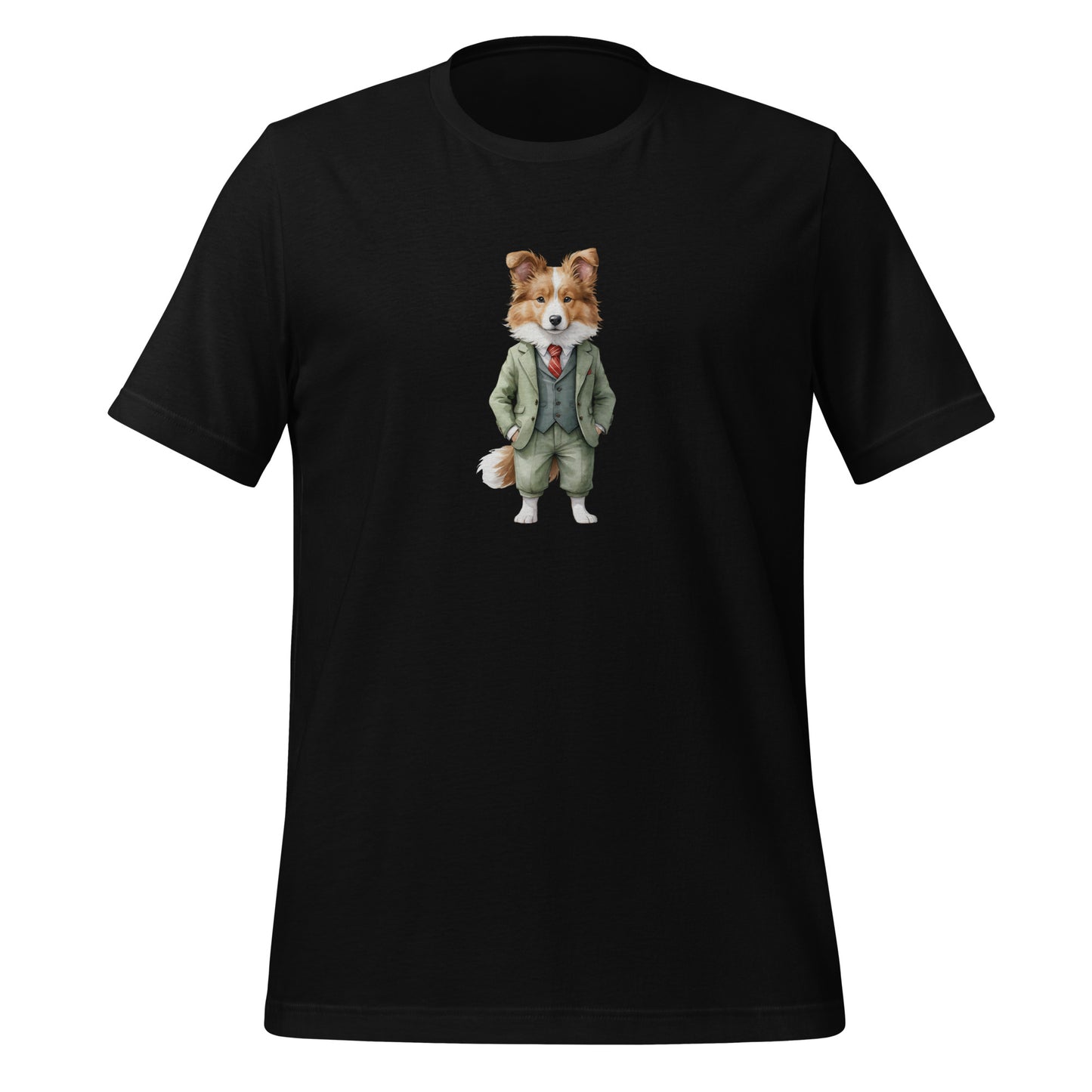 Shetland Sheepdog Spy x Large Print Unisex T-Shirt