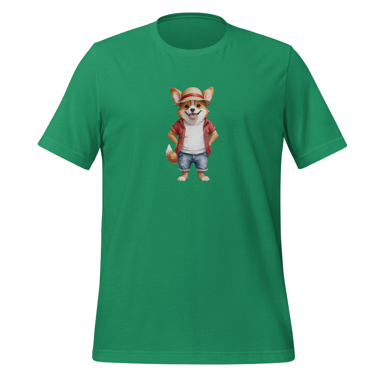 Corgi One Treat Large Print Unisex T-Shirt