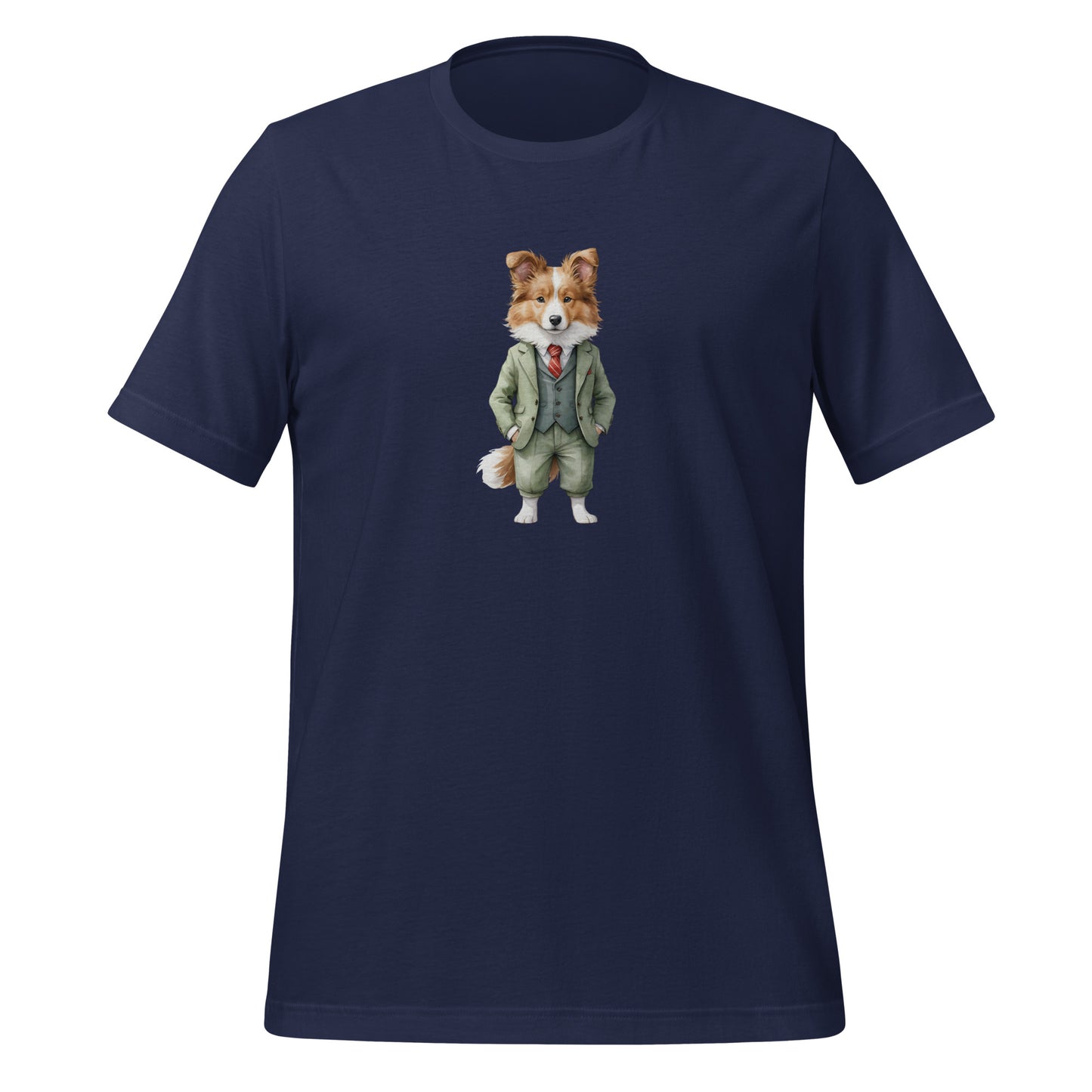 Shetland Sheepdog Spy x Large Print Unisex T-Shirt
