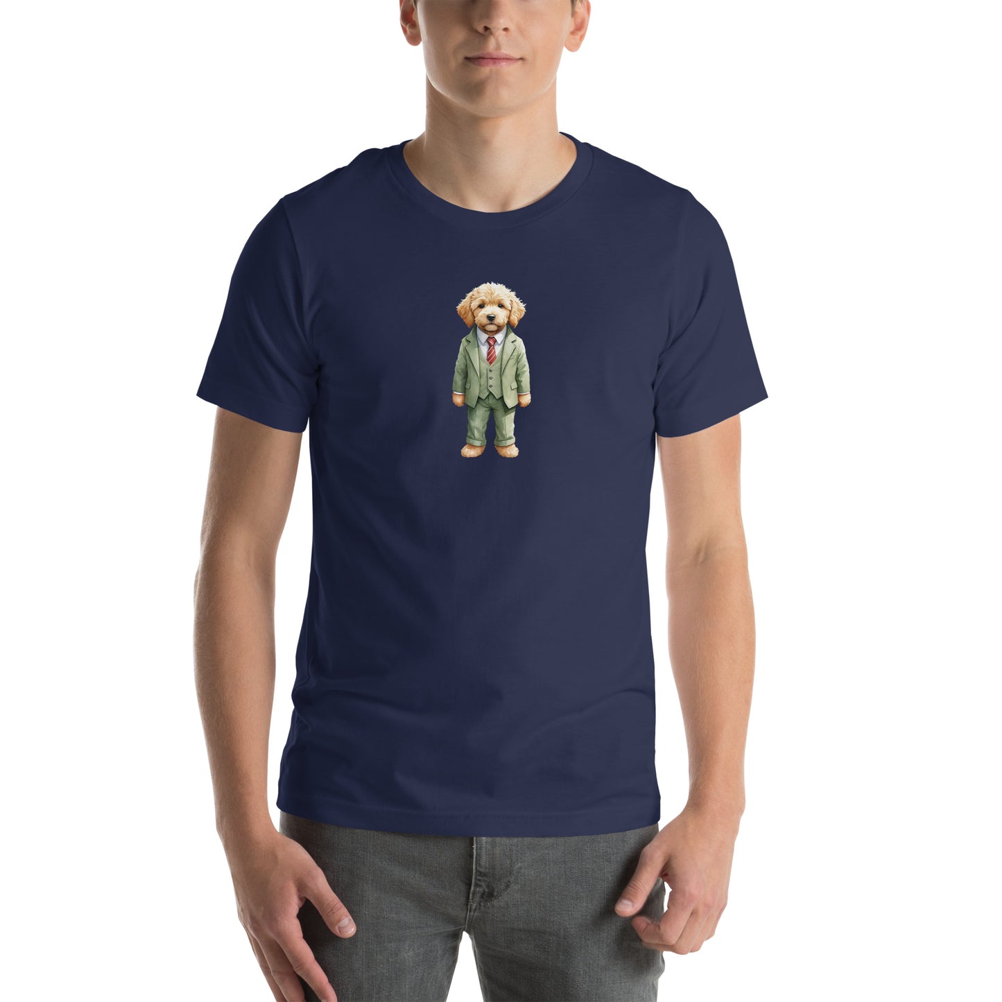 Goldendoodle Spy x Large Print Unisex T-Shirt