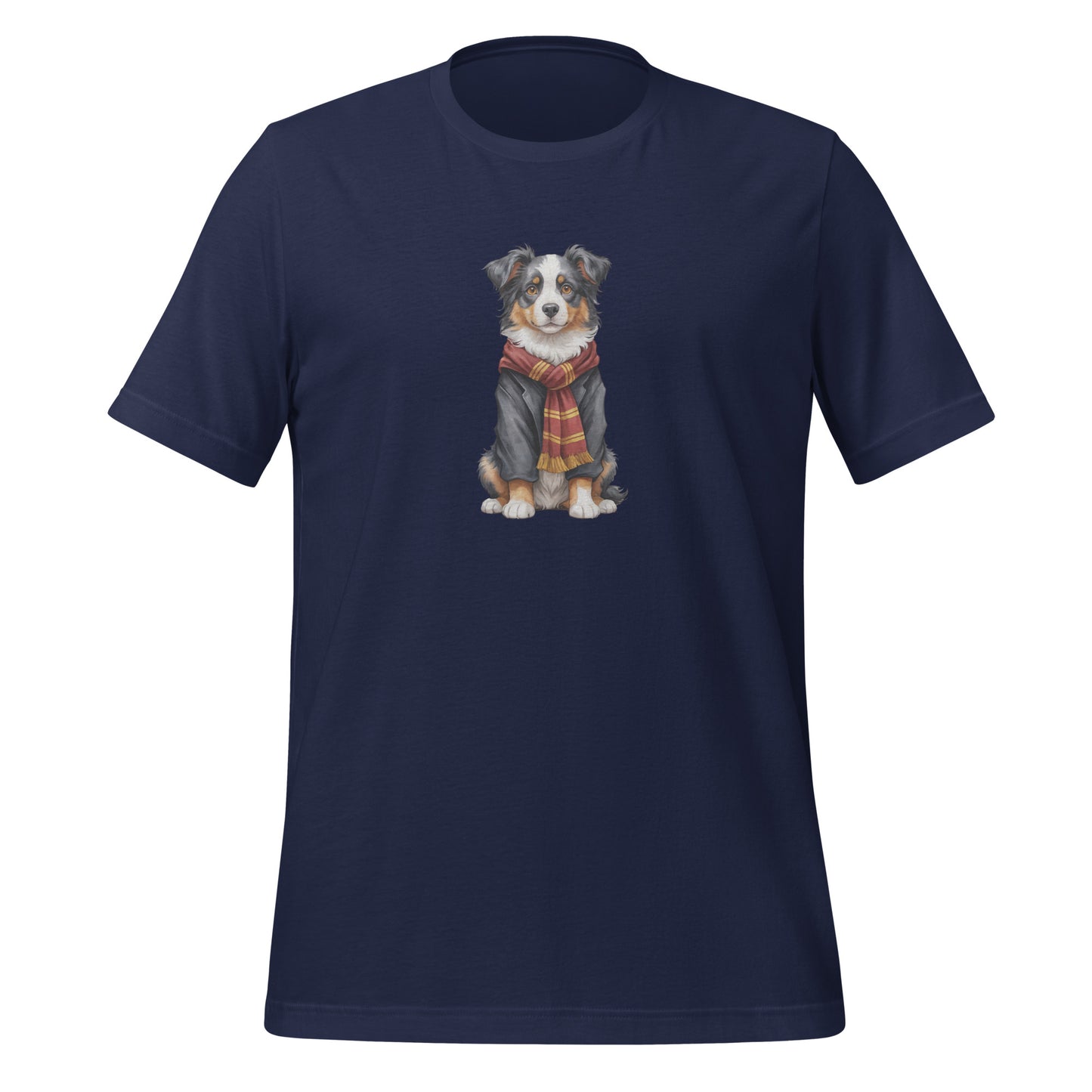Australian Shepherd Wizard Large Print Unisex T-Shirt