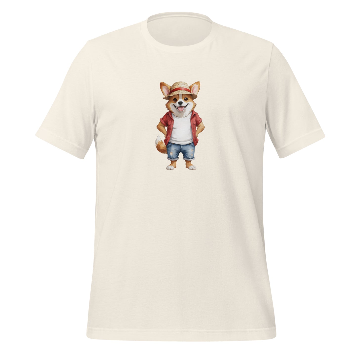 Corgi One Treat Large Print Unisex T-Shirt