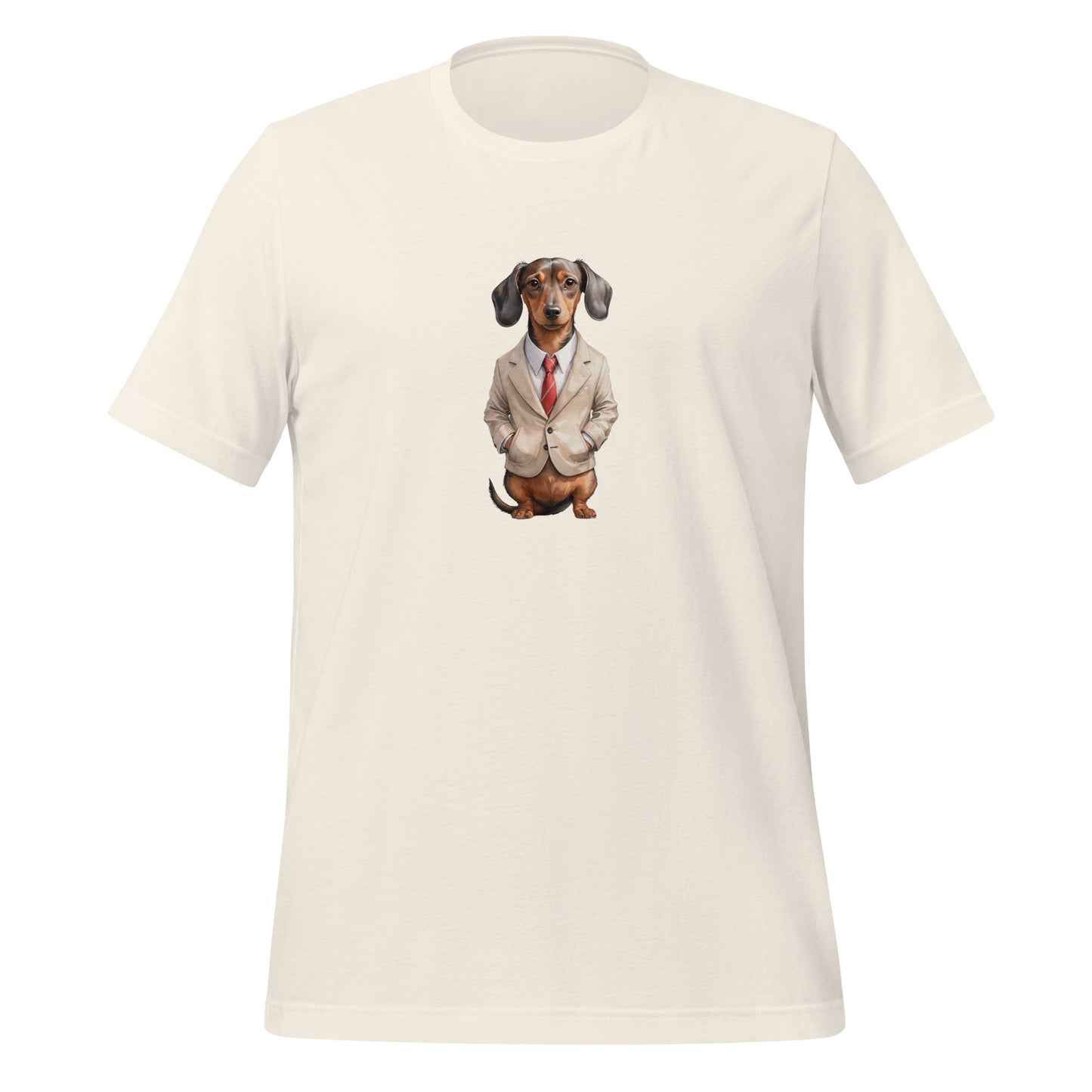 Dachshund Food Note Large Print Unisex T-Shirt