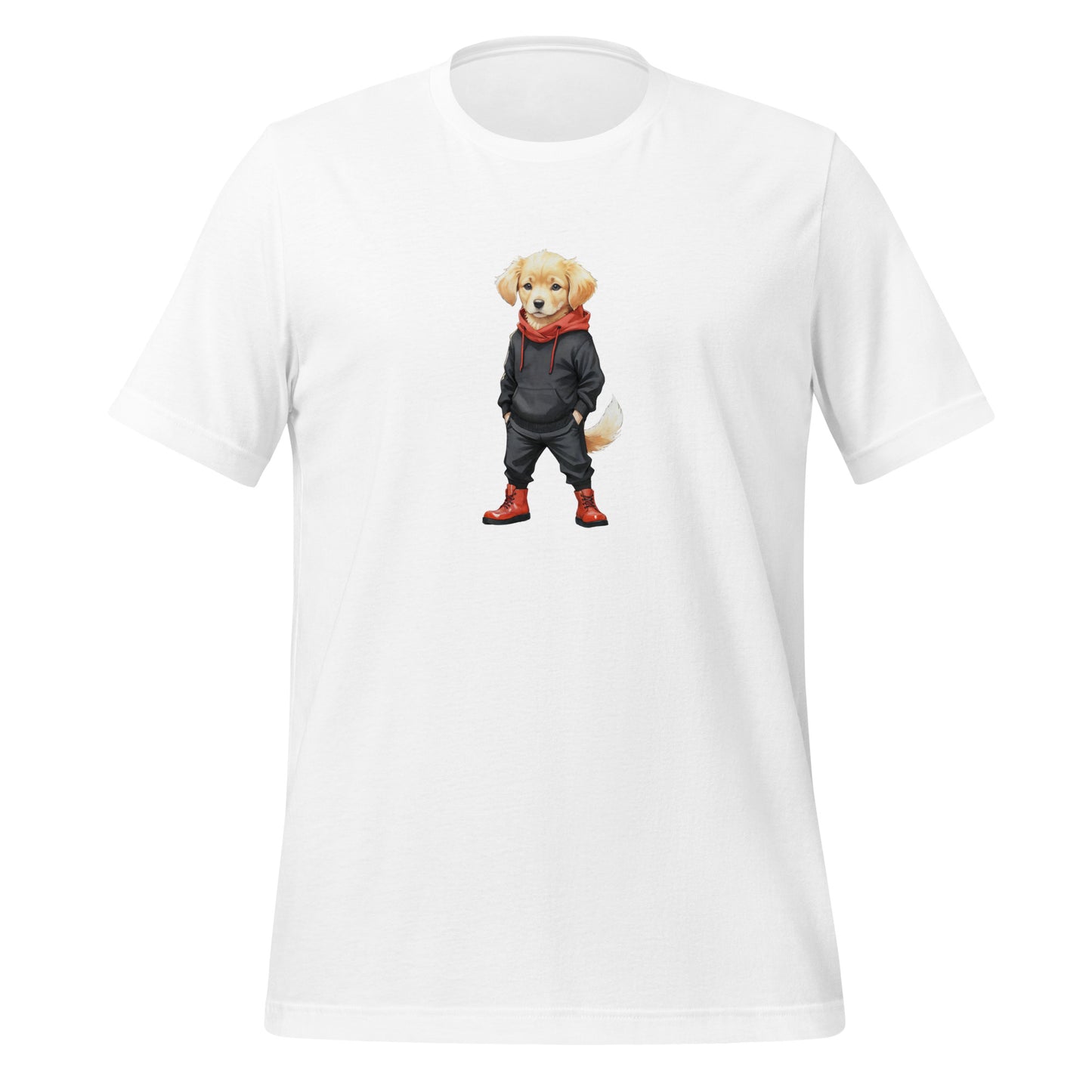 Golden Retriever Jujutsu Large Print Unisex T-Shirt