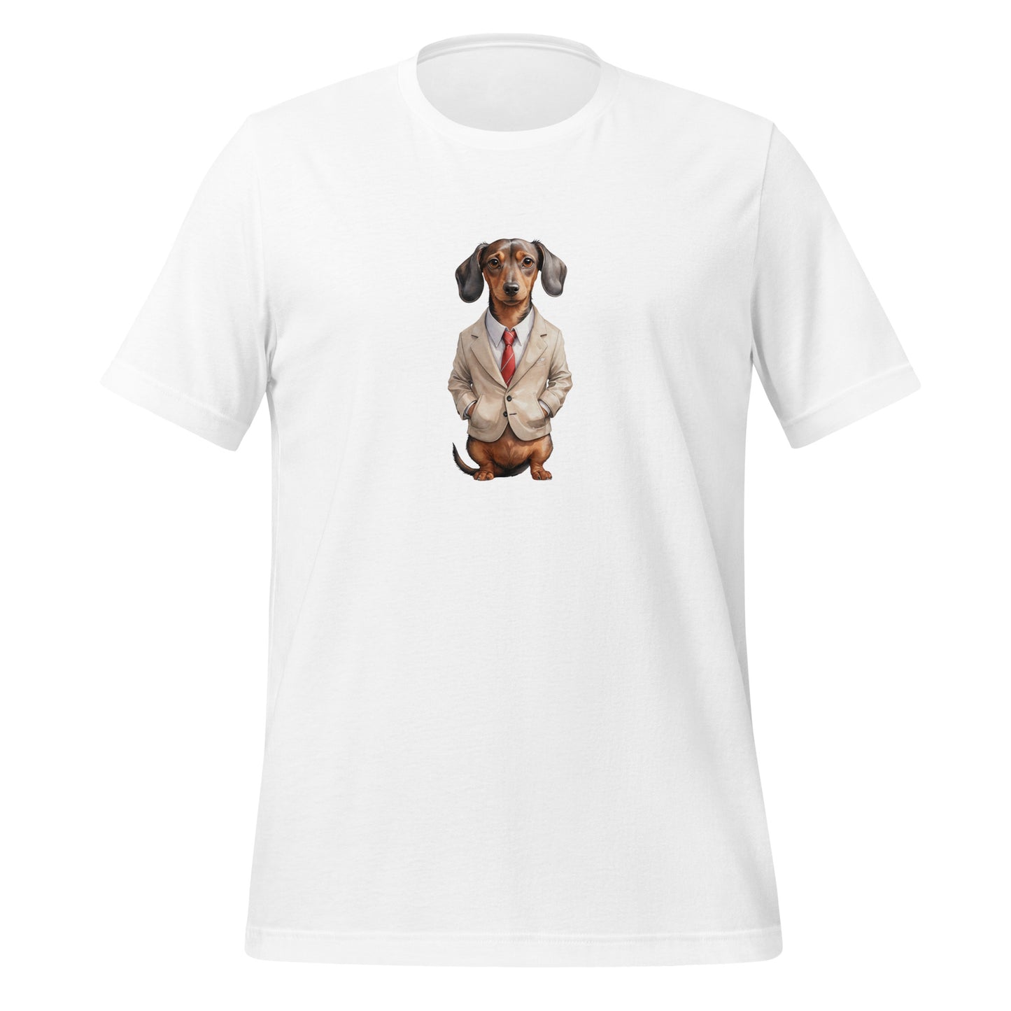 Dachshund Food Note Large Print Unisex T-Shirt