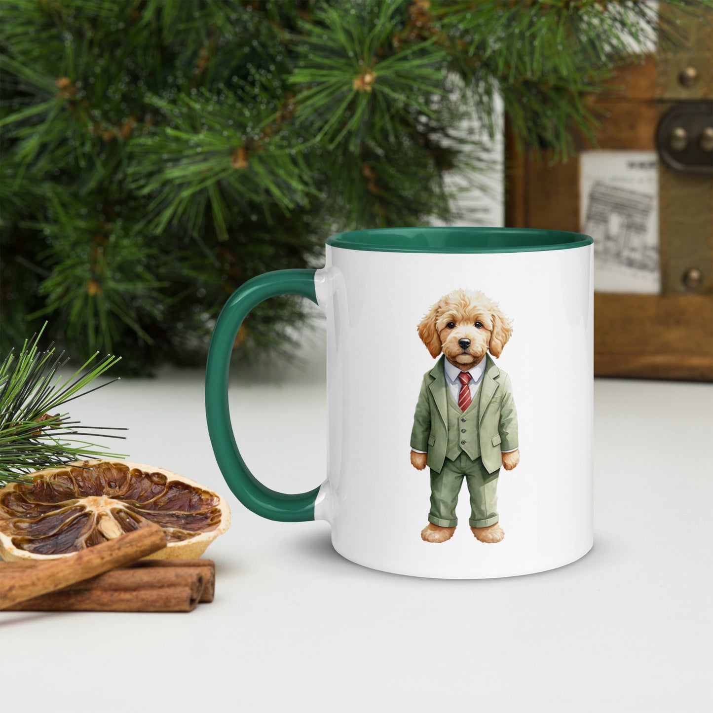 Goldendoodle Spy x Mug with Color