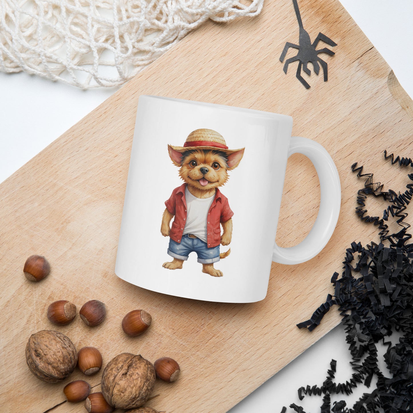 Norwich Terrier One Treat White Glossy Mug