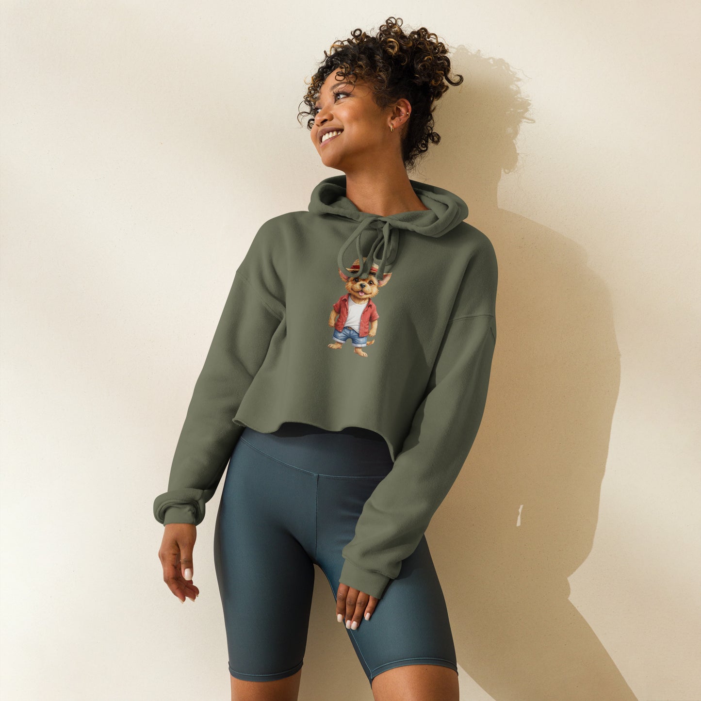 Norwich Terrier One Treat Crop Hoodie
