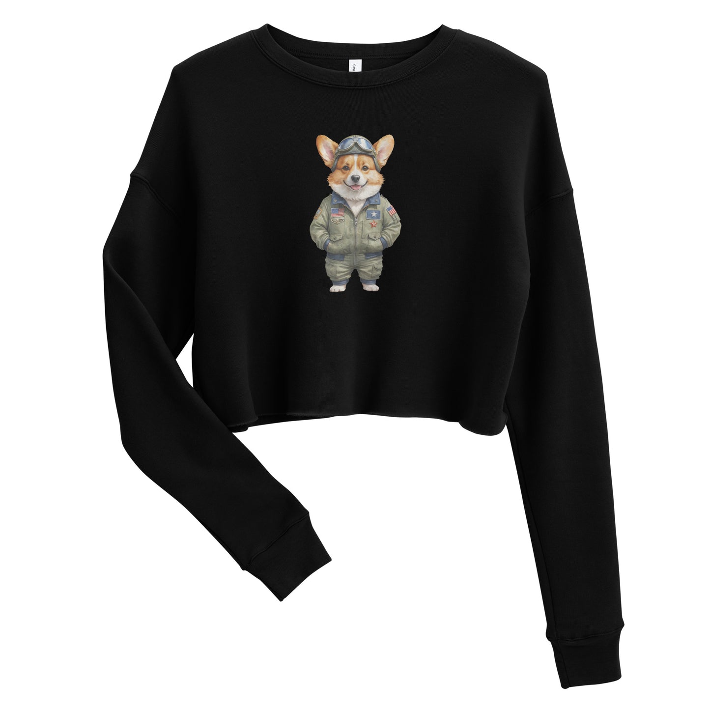 Corgi Vintage Pilot Crop Sweatshirt