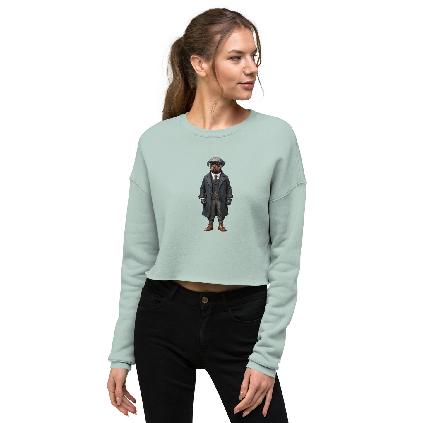 Rottweiler Vintage Shelby Crop Sweatshirt