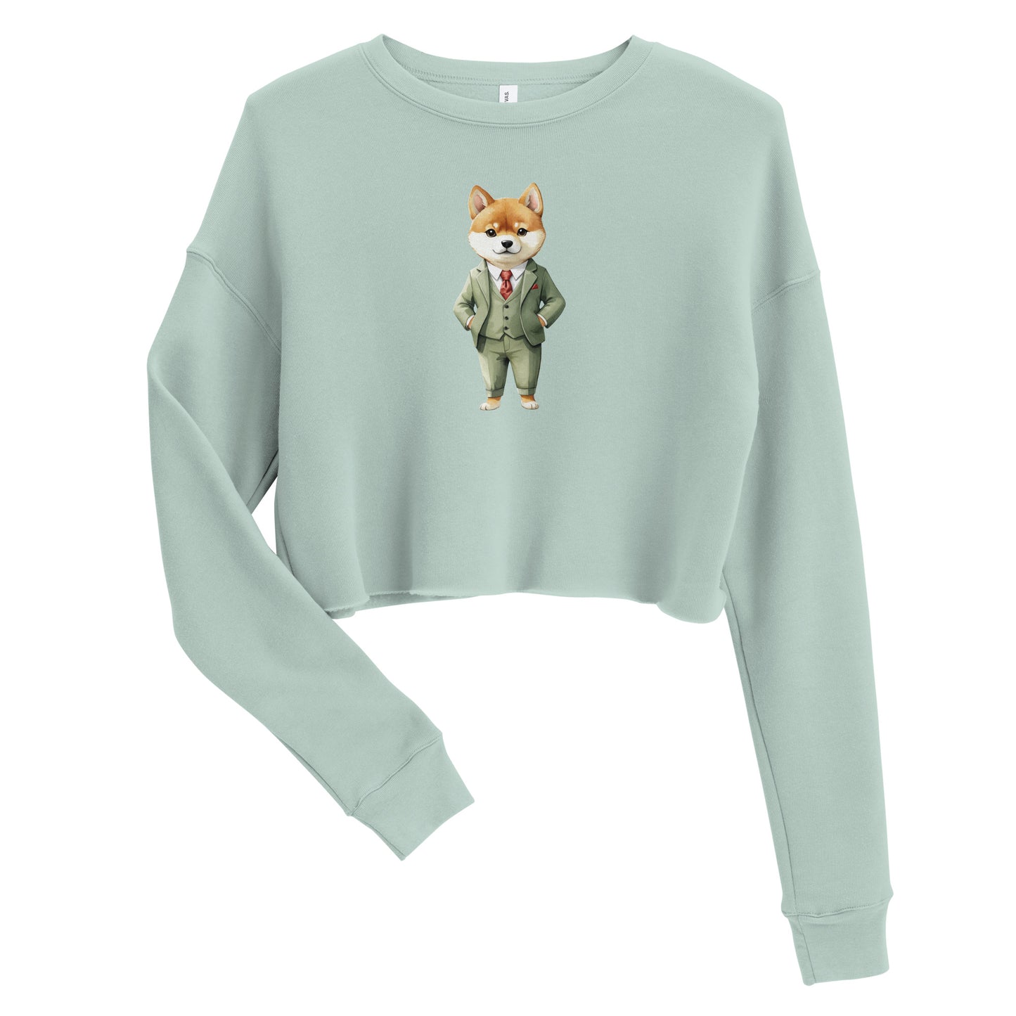 Shiba Inu Spy x Crop Sweatshirt