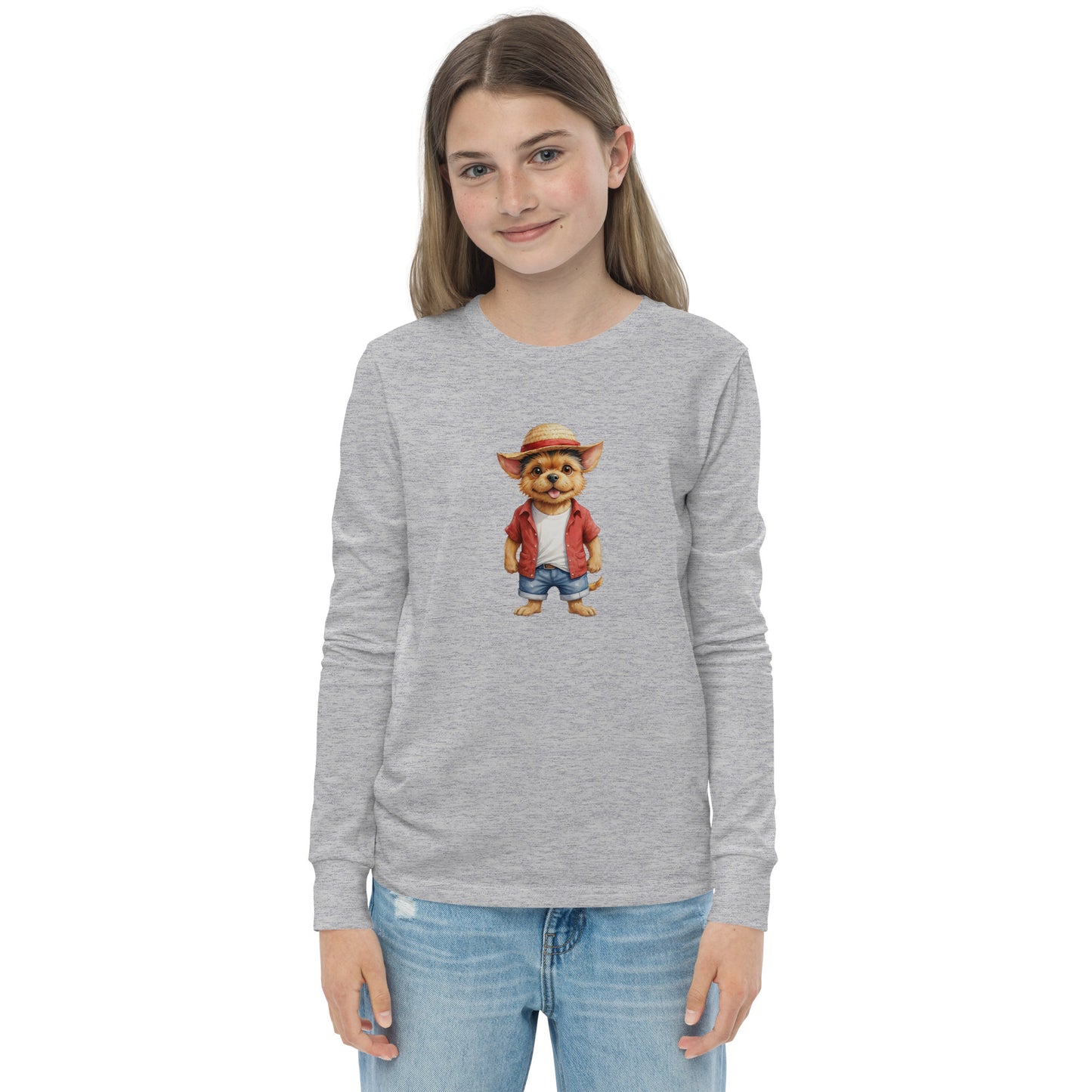 Norwich Terrier One Treat Youth Long Sleeve T-Shirt
