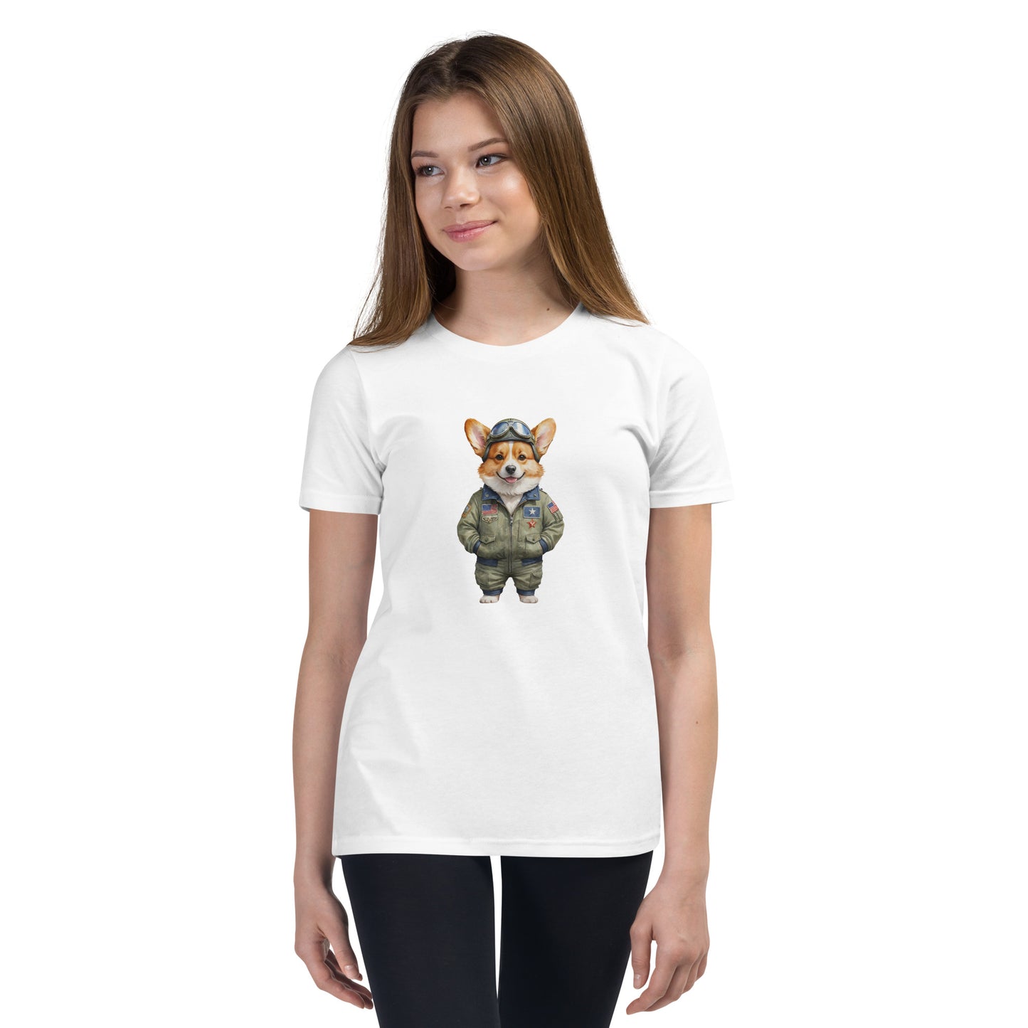 Corgi Vintage Pilot Youth T-Shirt