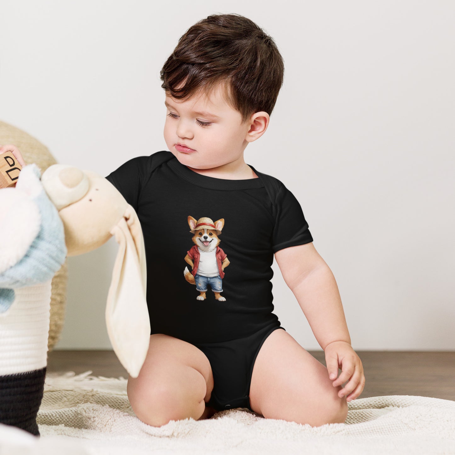 Corgi One Treat Baby One Piece