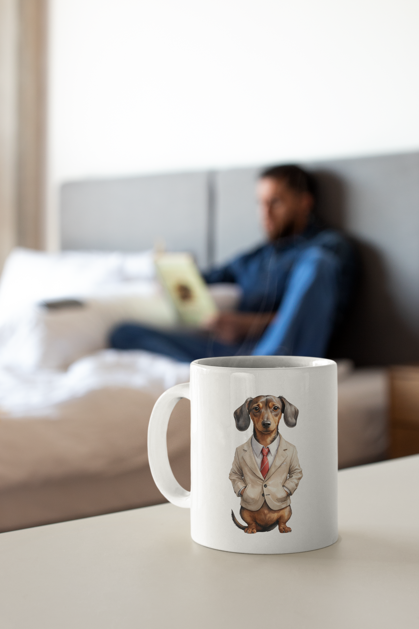 Dachshund Food Note White Glossy Mug