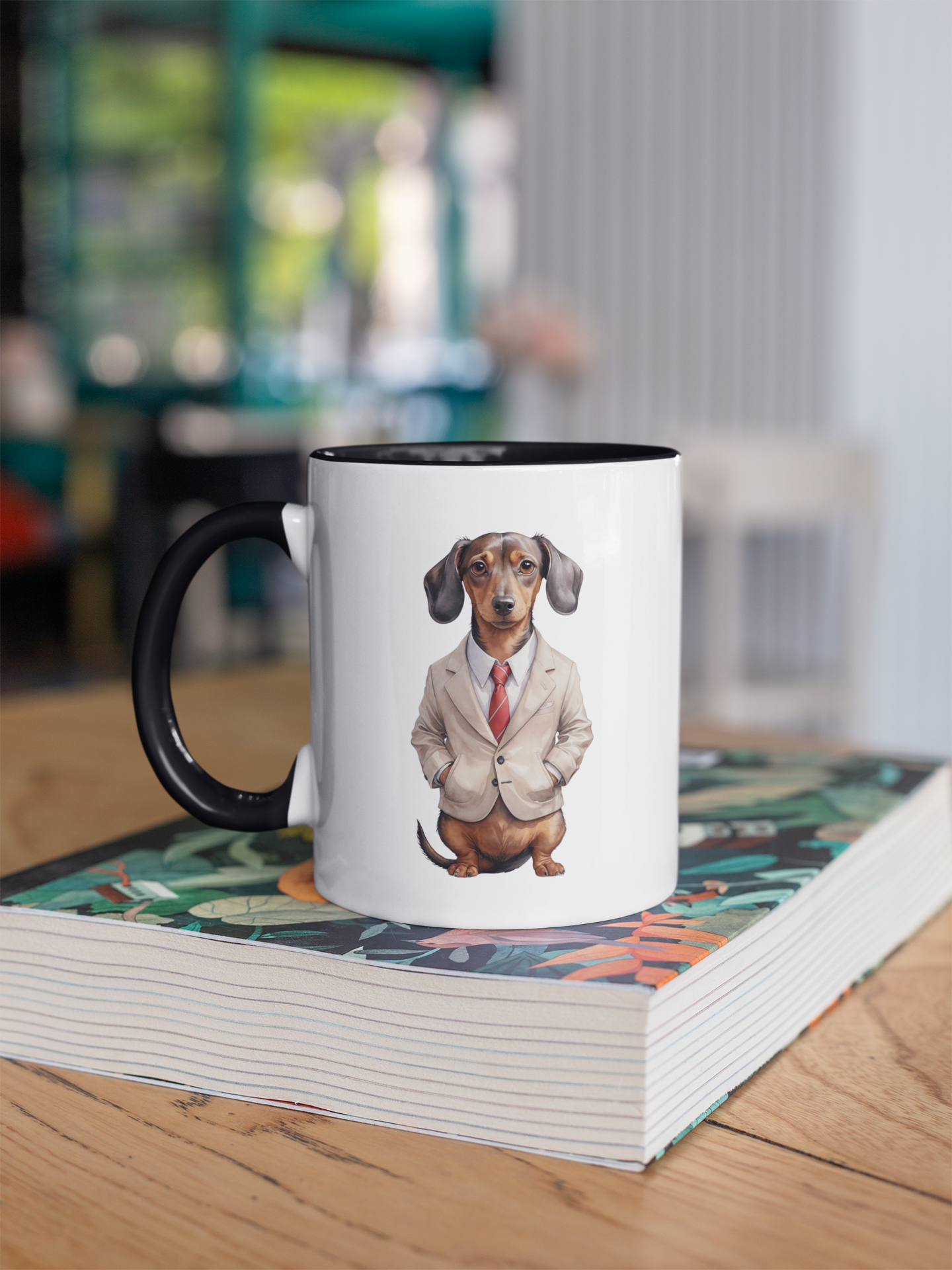 Dachshund Food Note Mug with Color