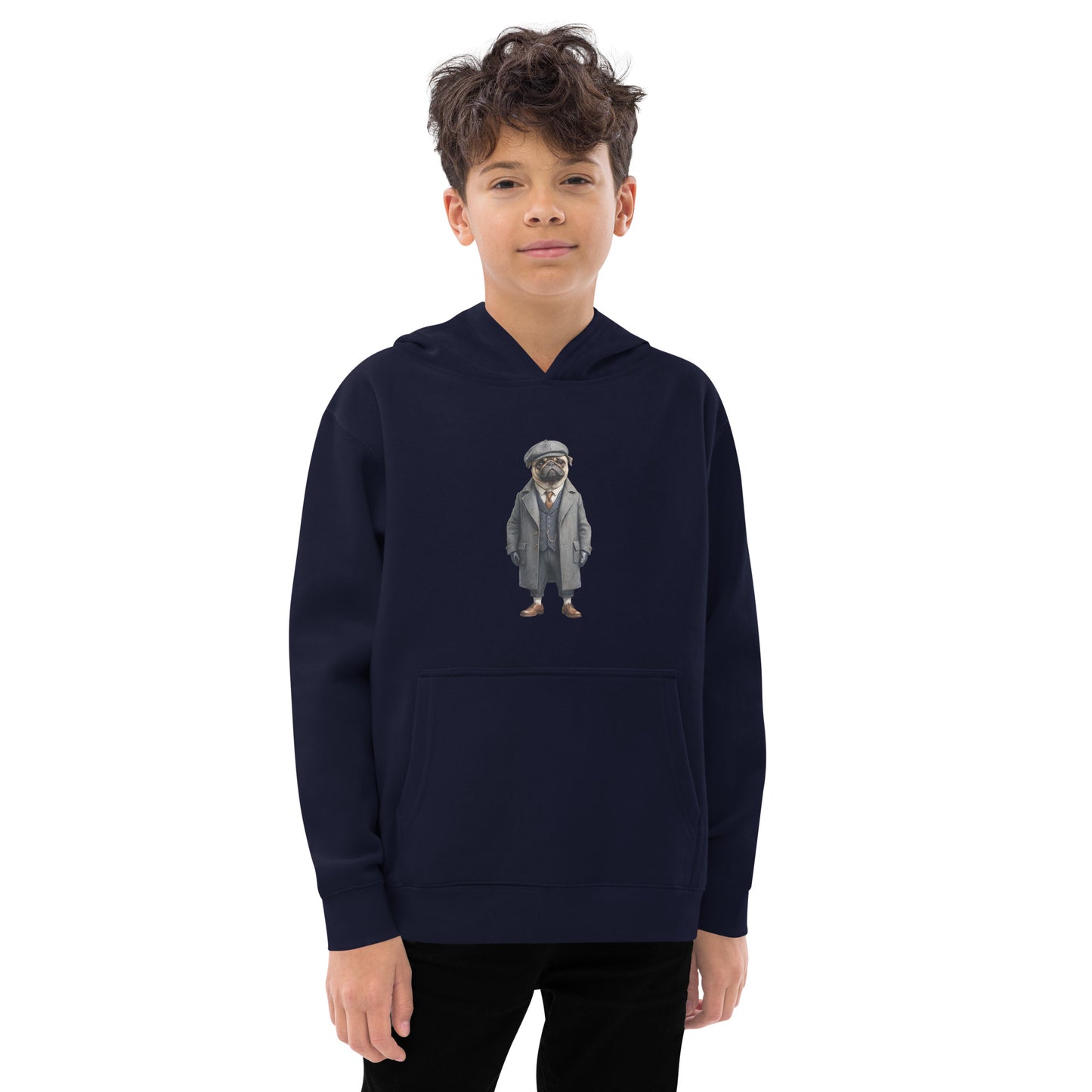 Pug Vintage Shelby Youth Hoodie