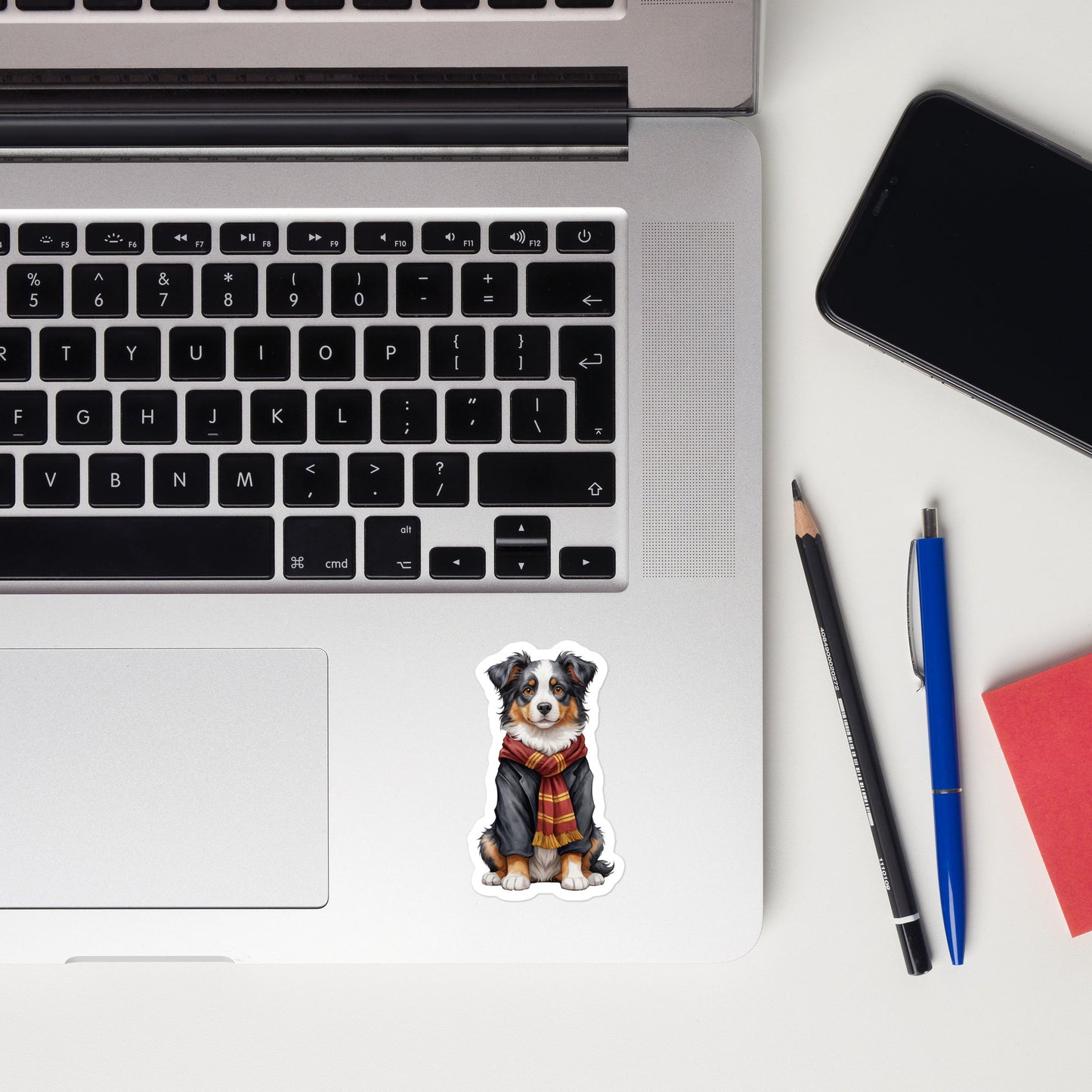Australian Shepherd Wizard Bubble-free stickers