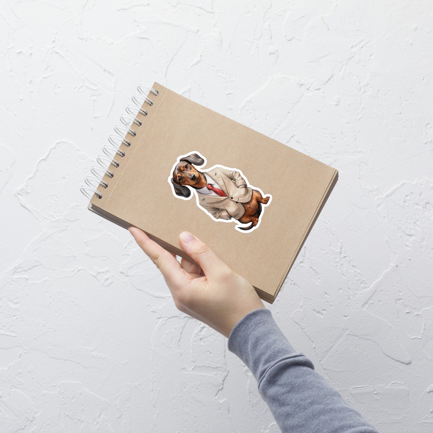 Dachshund Food Note Bubble-free stickers