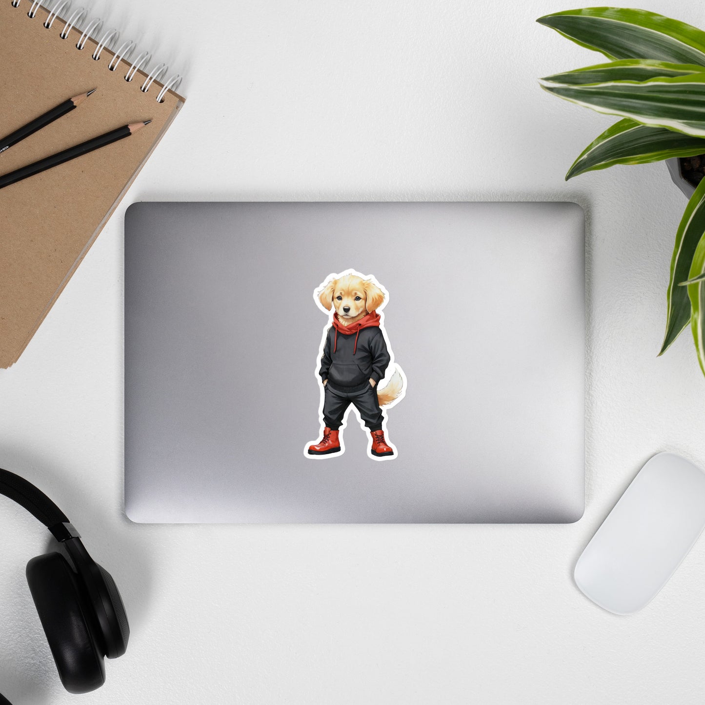 Golden Retriever Jujutsu Bubble-free stickers