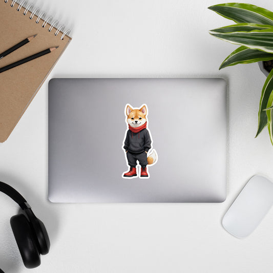 Shiba Inu Jujutsu Bubble-free stickers