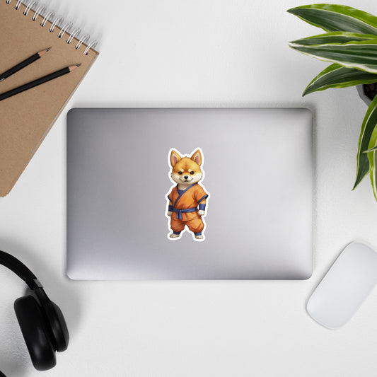 Shiba Inu Martial Art Bubble-free stickers