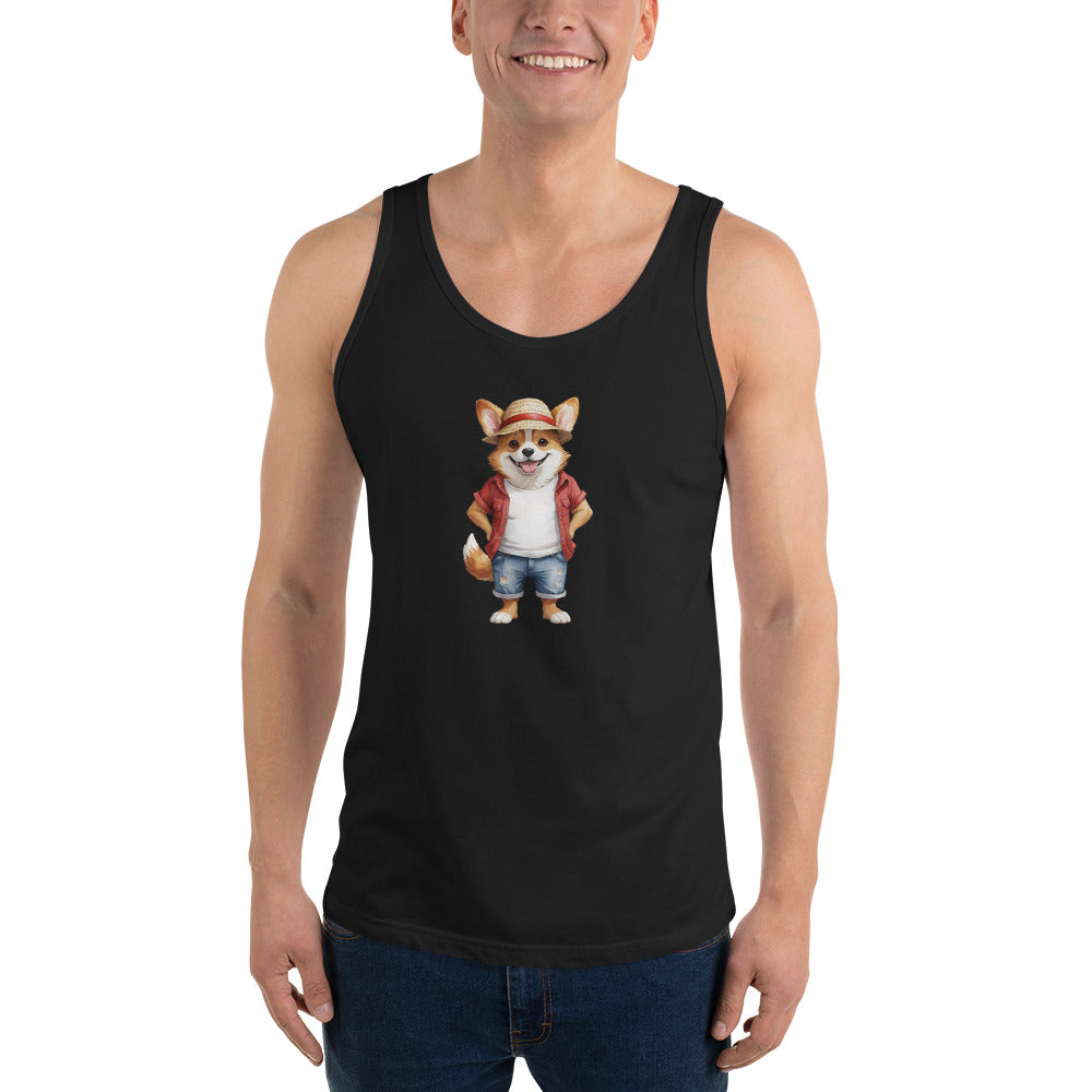 Corgi One Treat Men's Tank Top