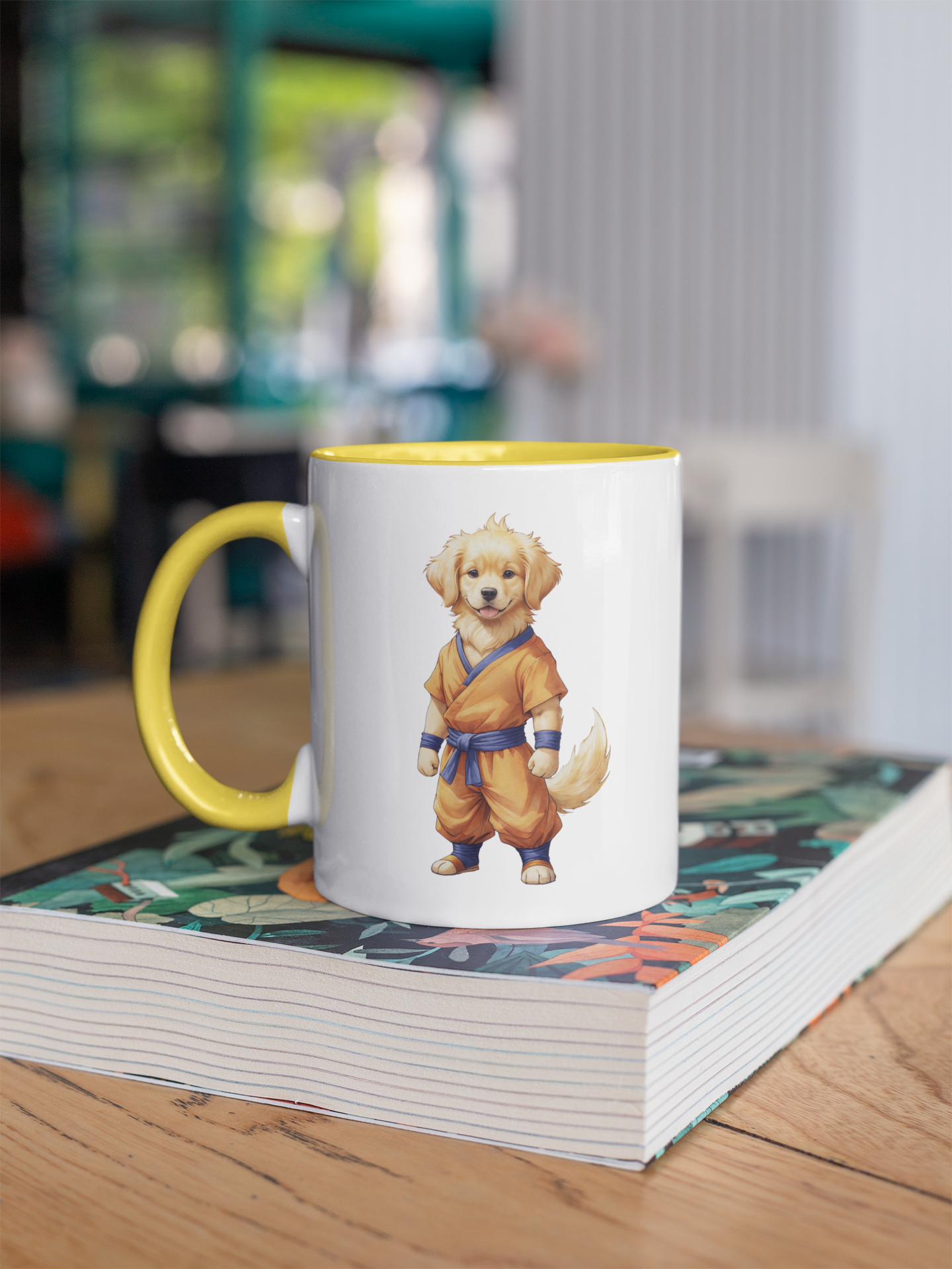 Golden Retriever Martial Art Mug with Color