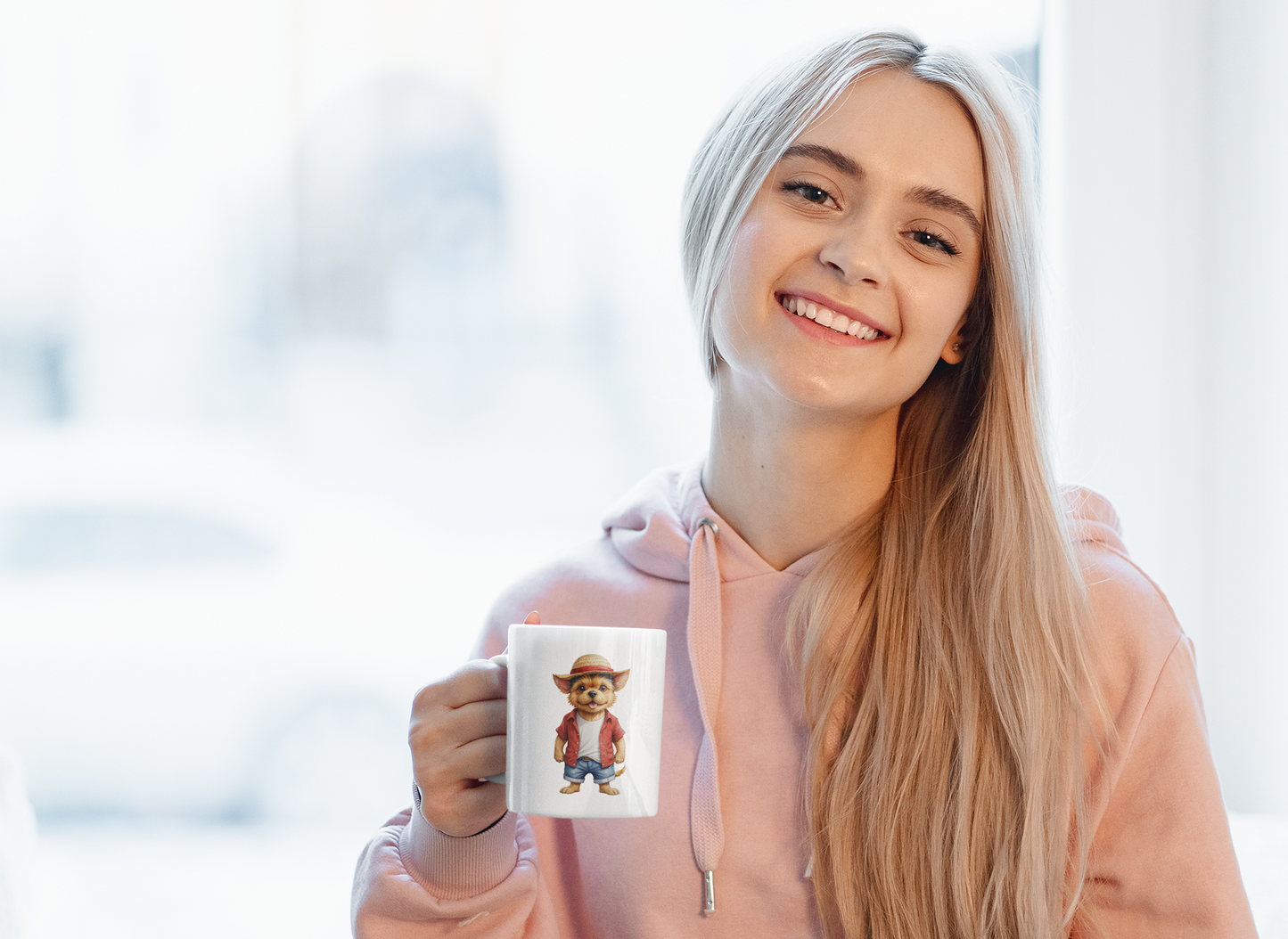 Norwich Terrier One Treat White Glossy Mug