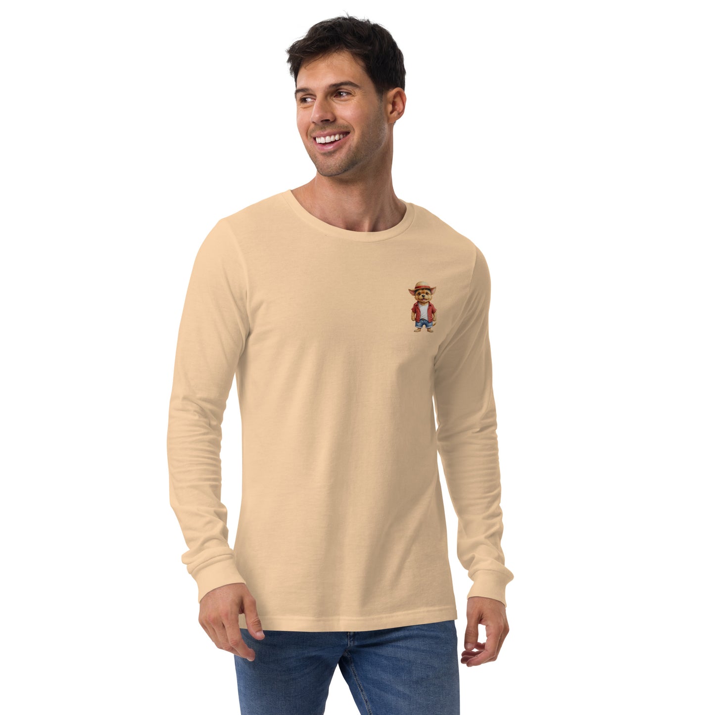Norwich Terrier One Treat Small Print Long Sleeve T-Shirt